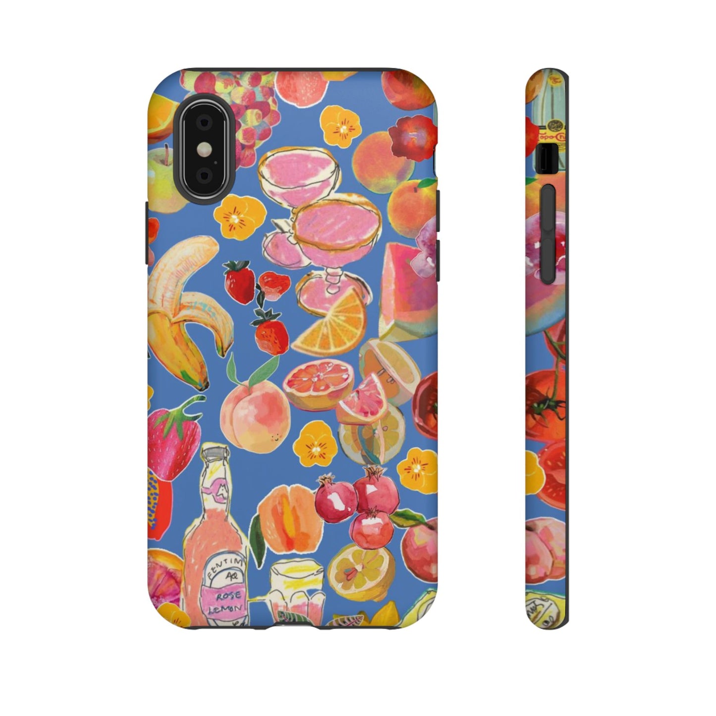 Colorful Fruit Collage Phone Case