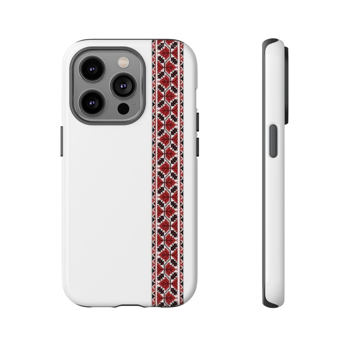 Palestinian Tatreez White/Red