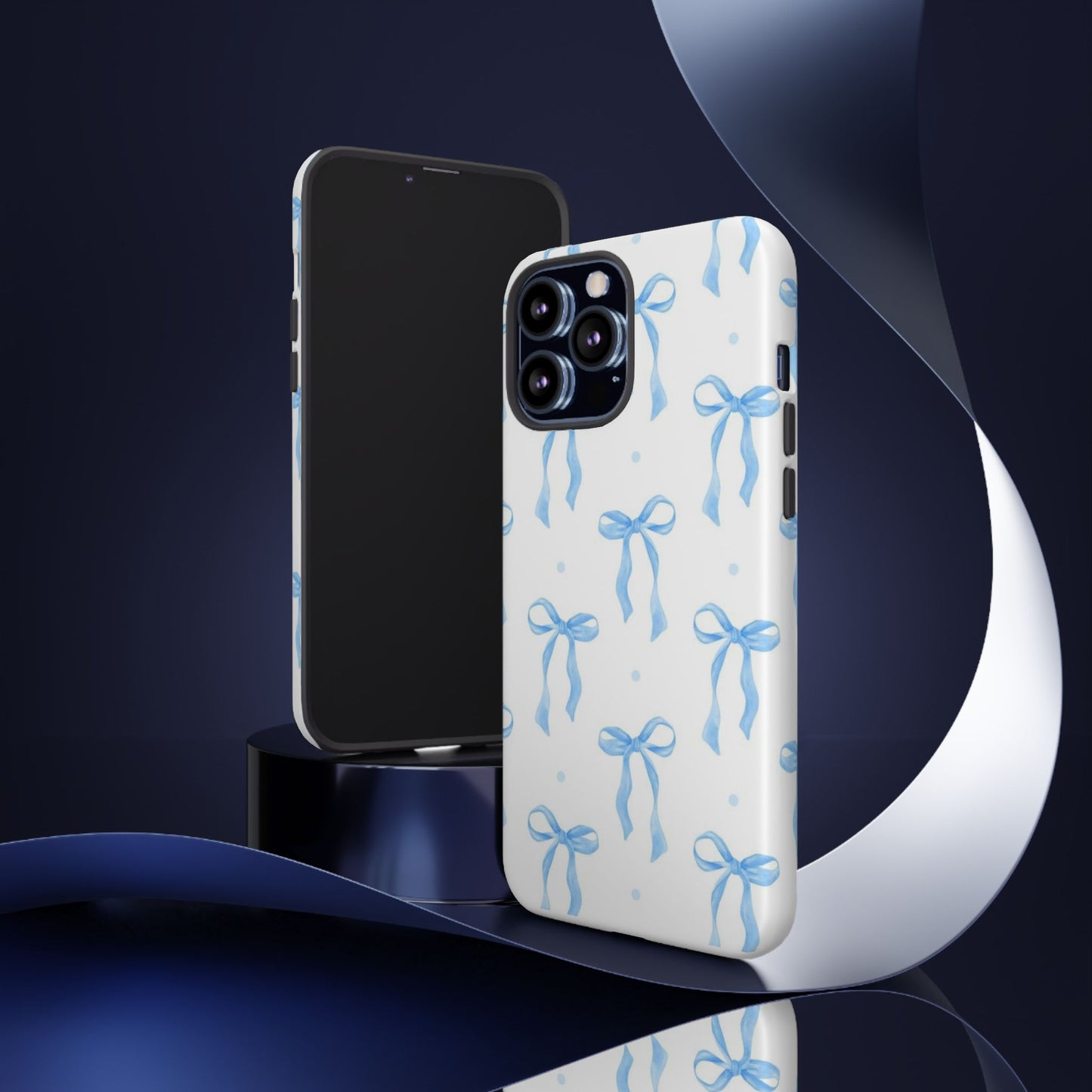 Blue Bow Phone Case