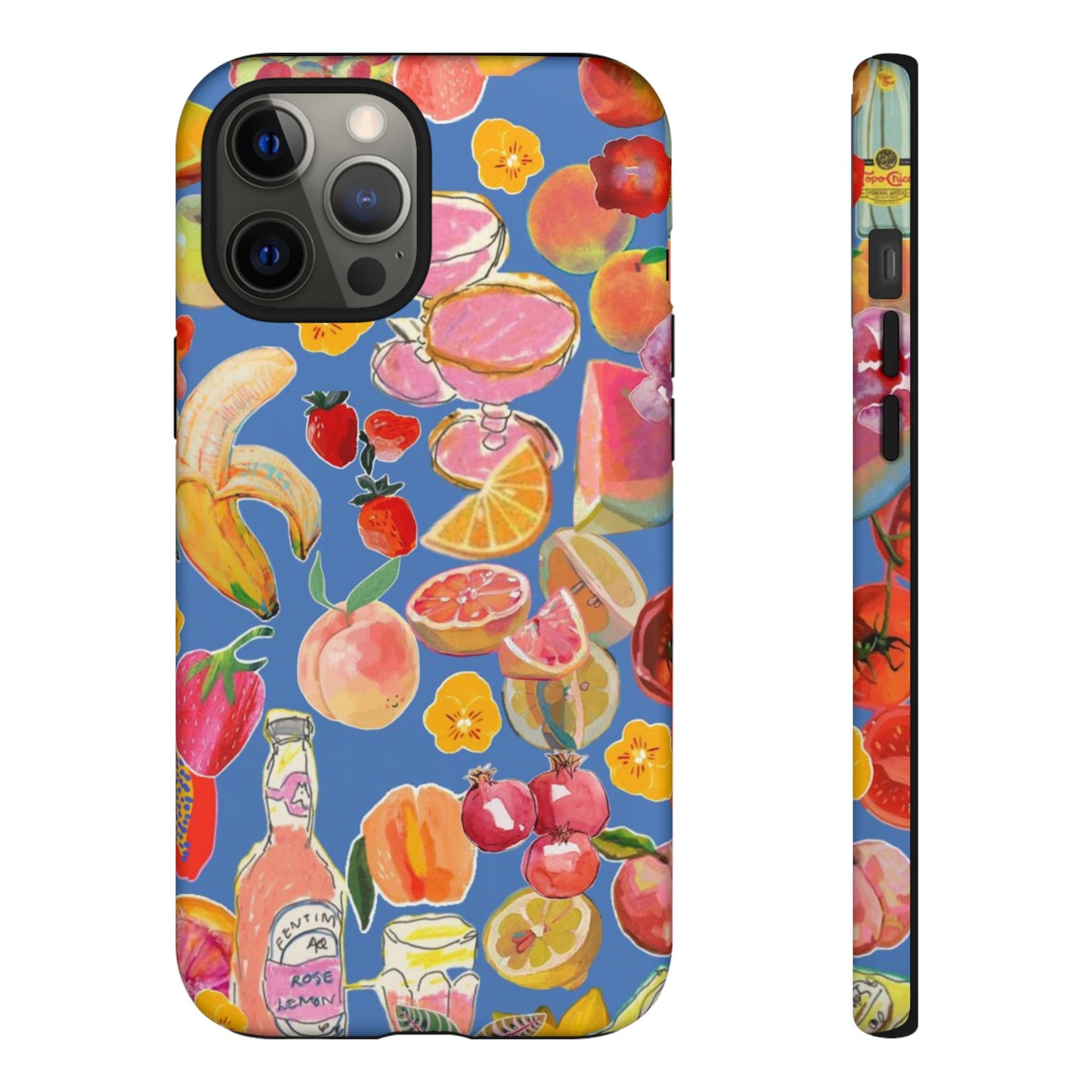 Colorful Fruit Collage Phone Case