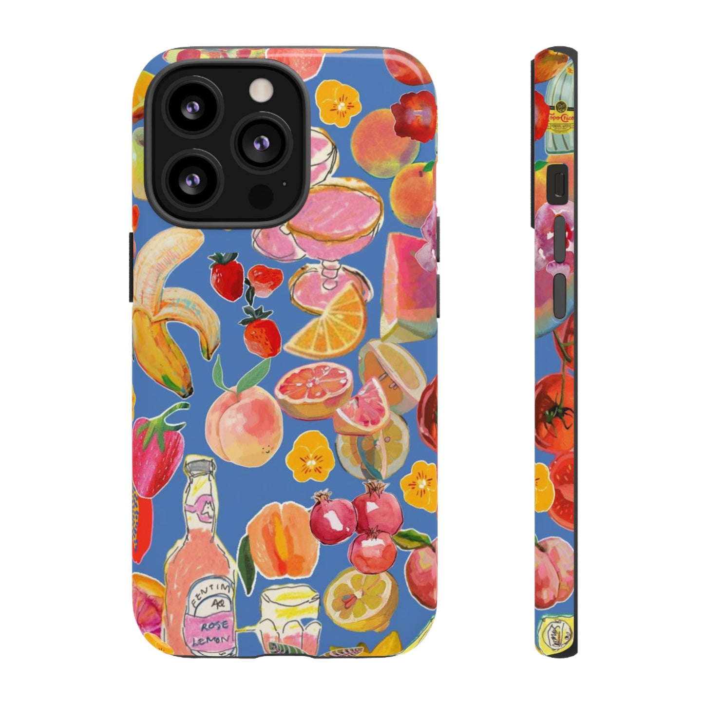 Colorful Fruit Collage Phone Case