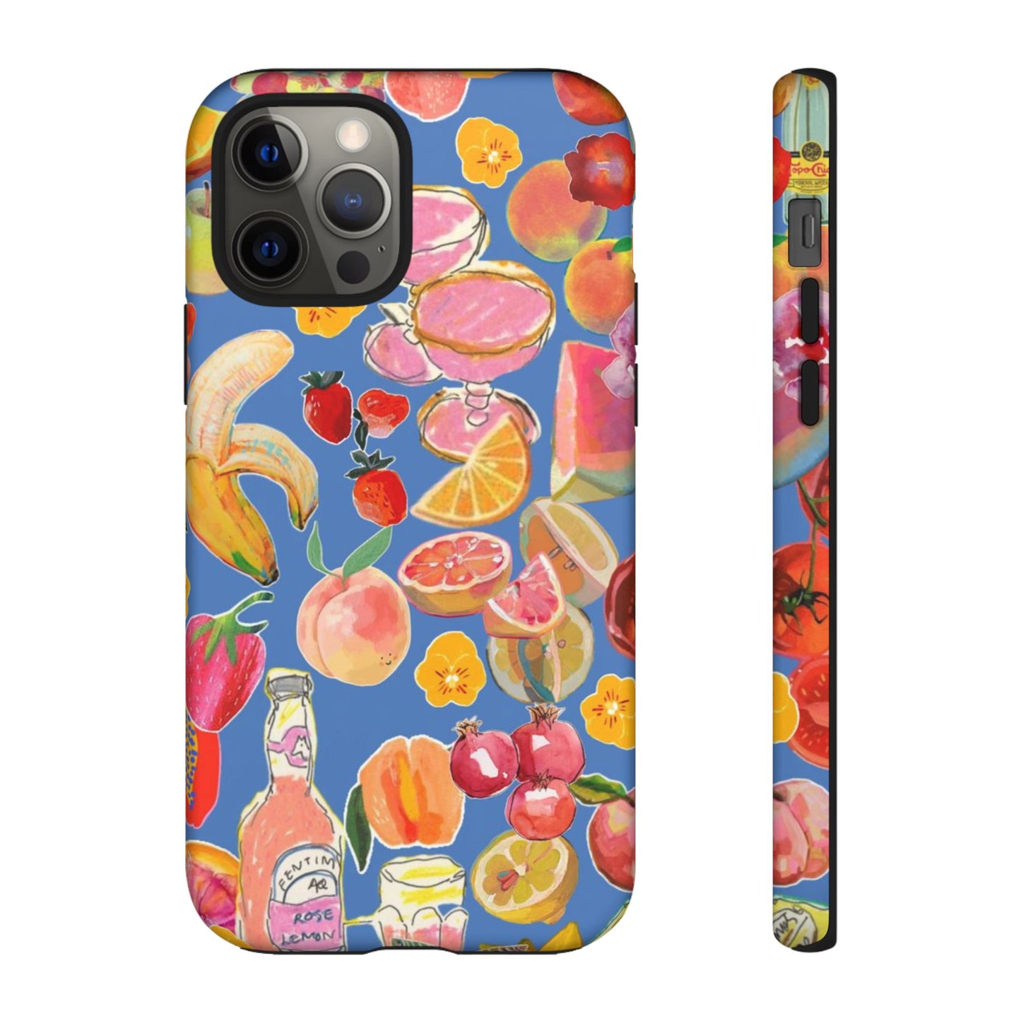 Colorful Fruit Collage Phone Case