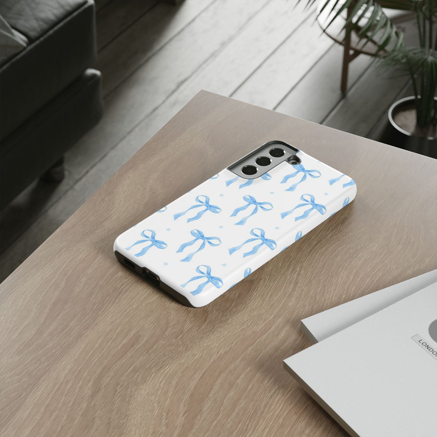 Blue Bow Phone Case