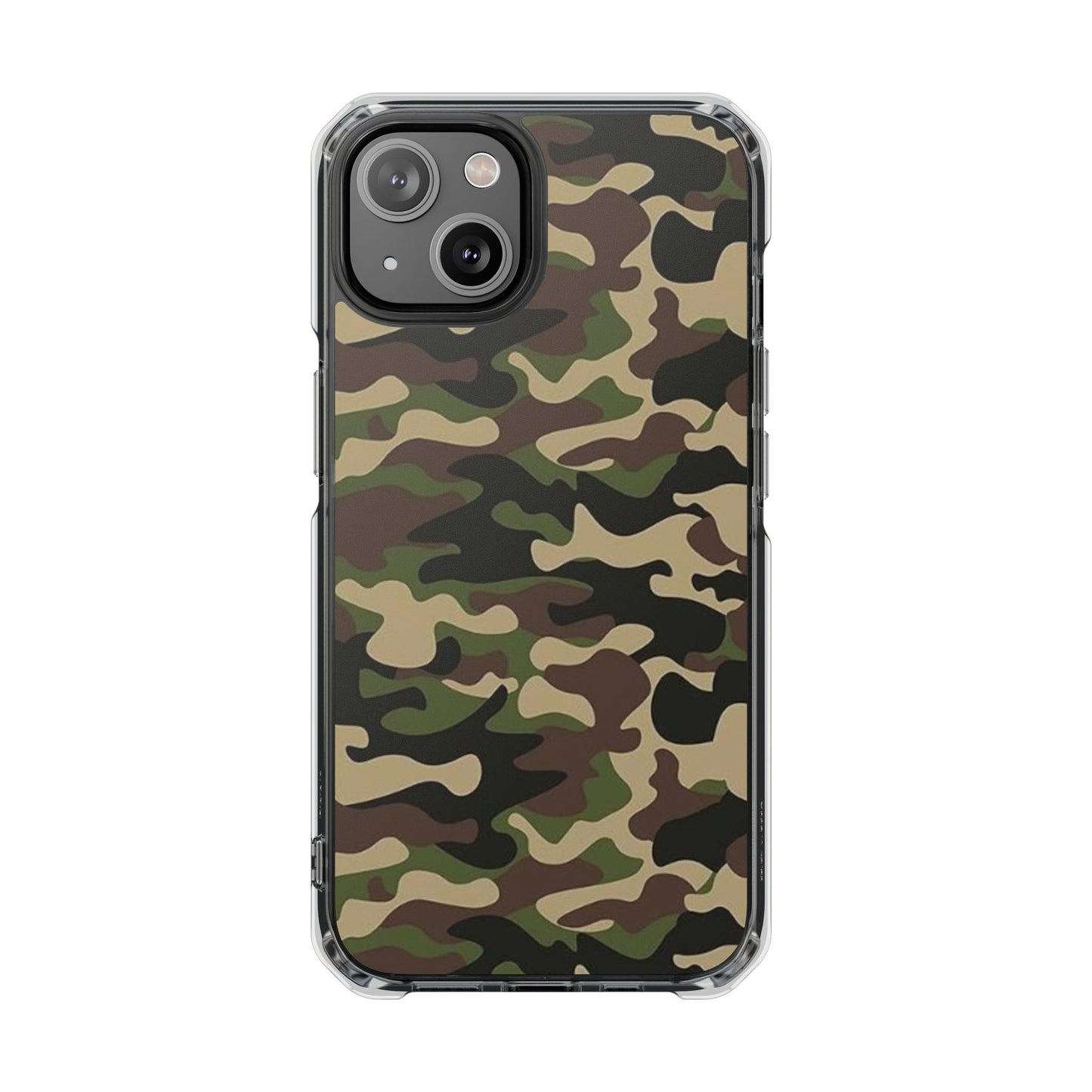 Camouflage Magnetic Clear Phone Case