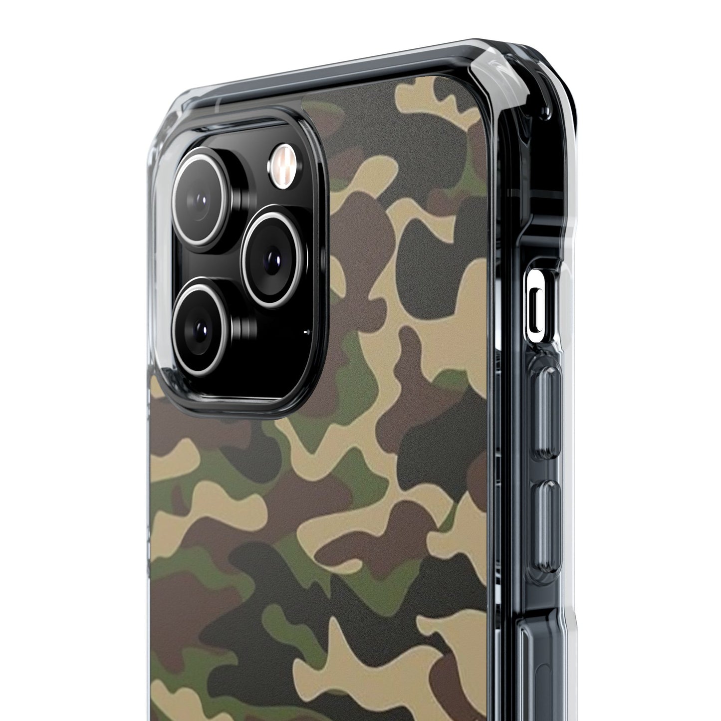 Camouflage Magnetic Clear Phone Case