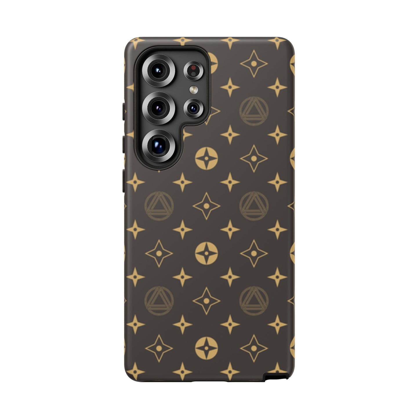 Stylish Phone Case with Abstract Gold Pattern