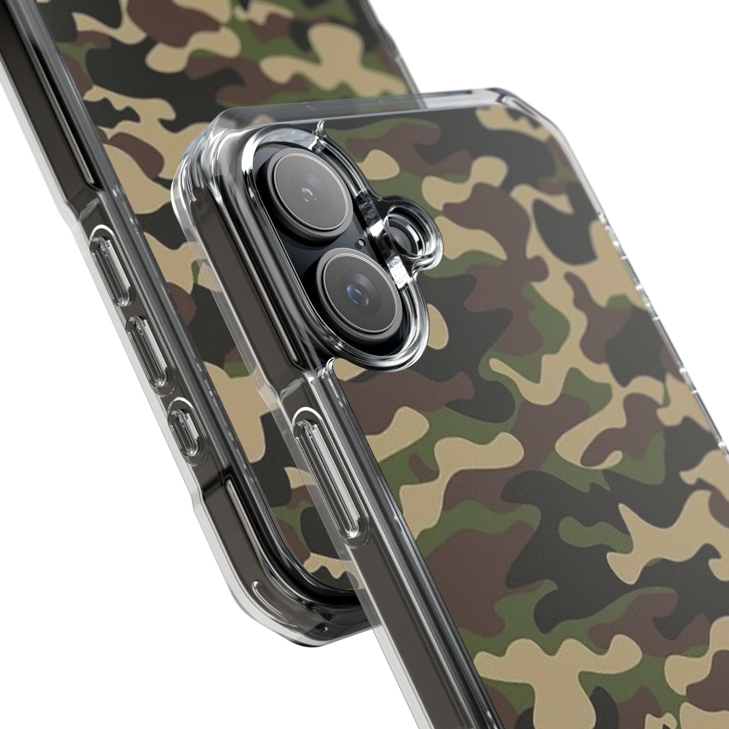 Camouflage Magnetic Clear Phone Case