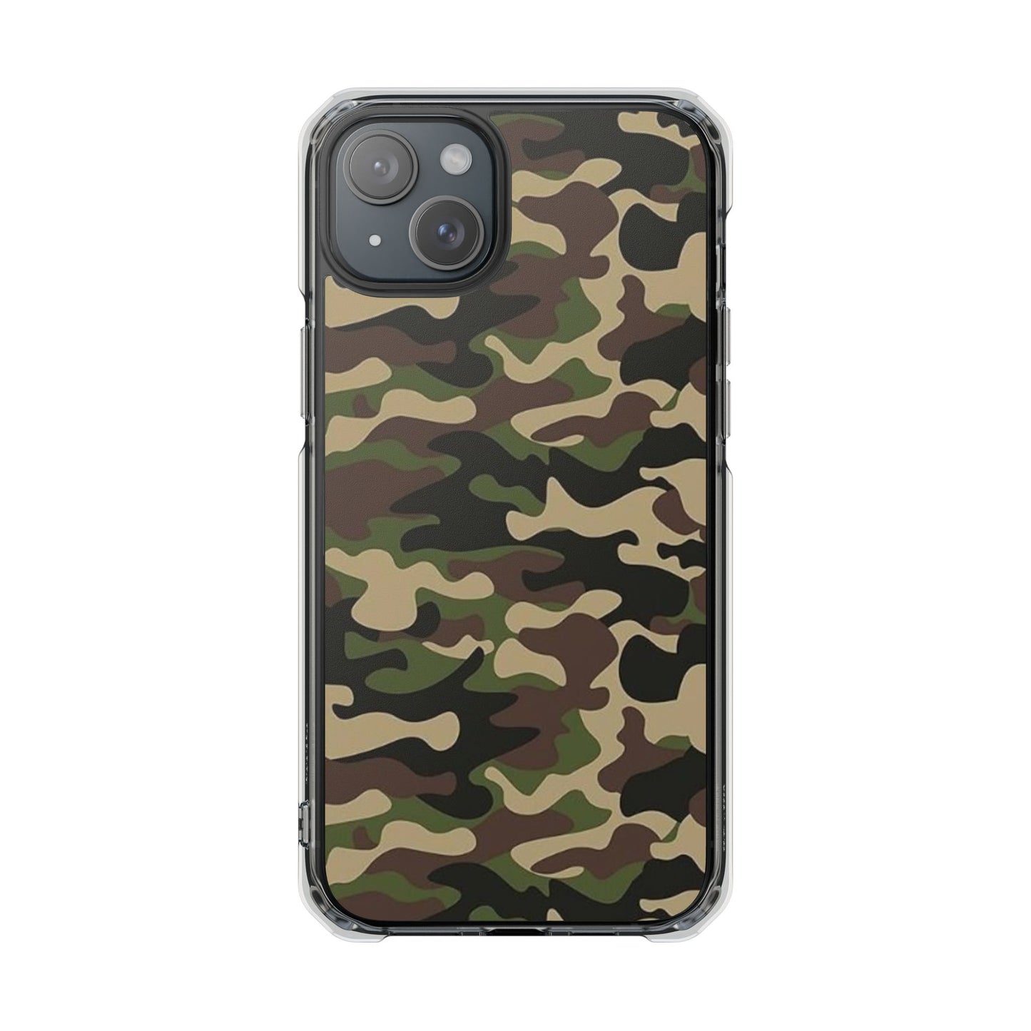 Camouflage Magnetic Clear Phone Case