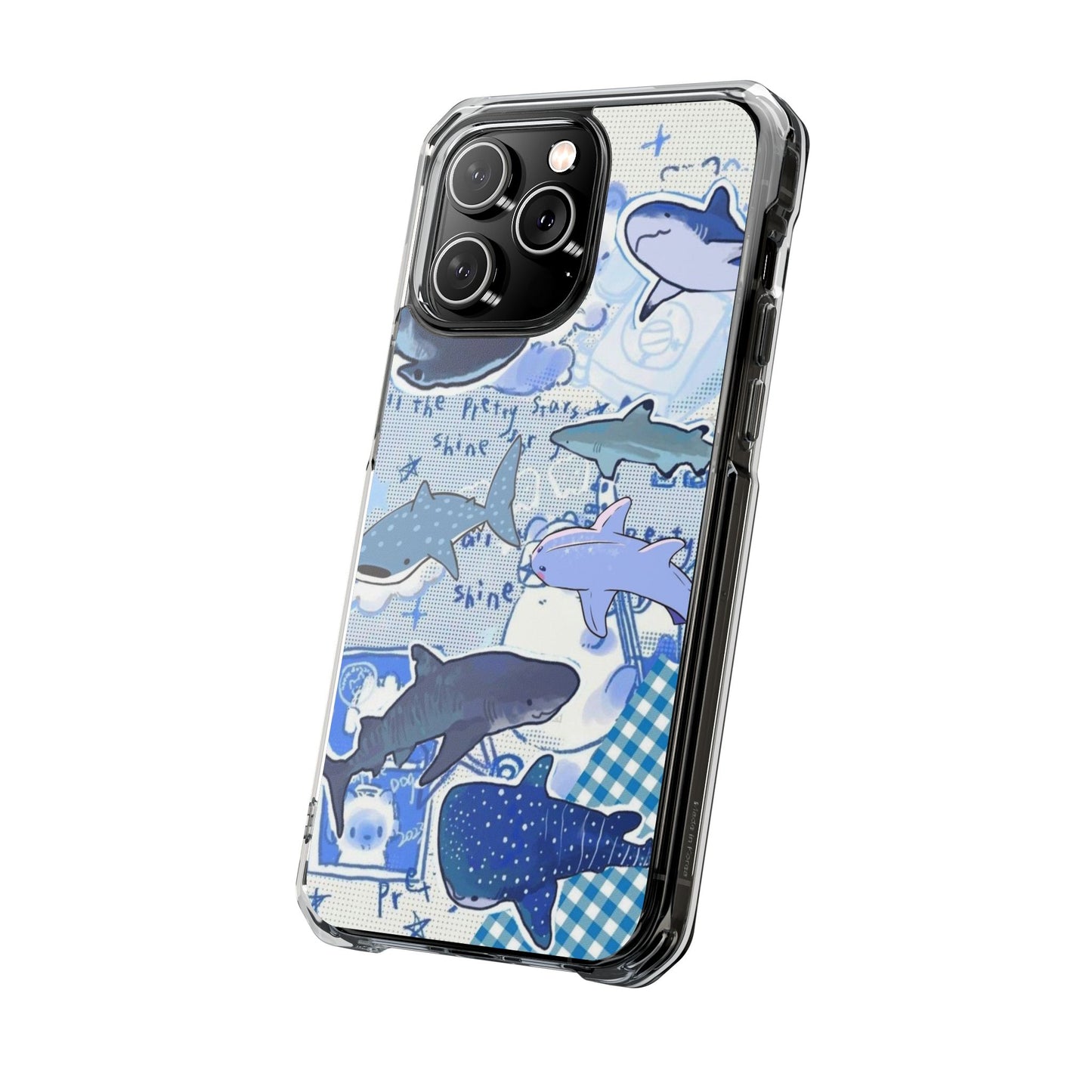 Shark Collage Magnetic Clear Impact Cases