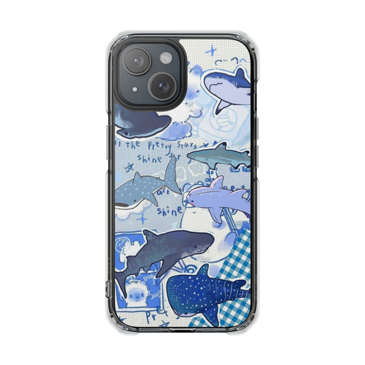 Shark Collage Magnetic Clear Impact Cases