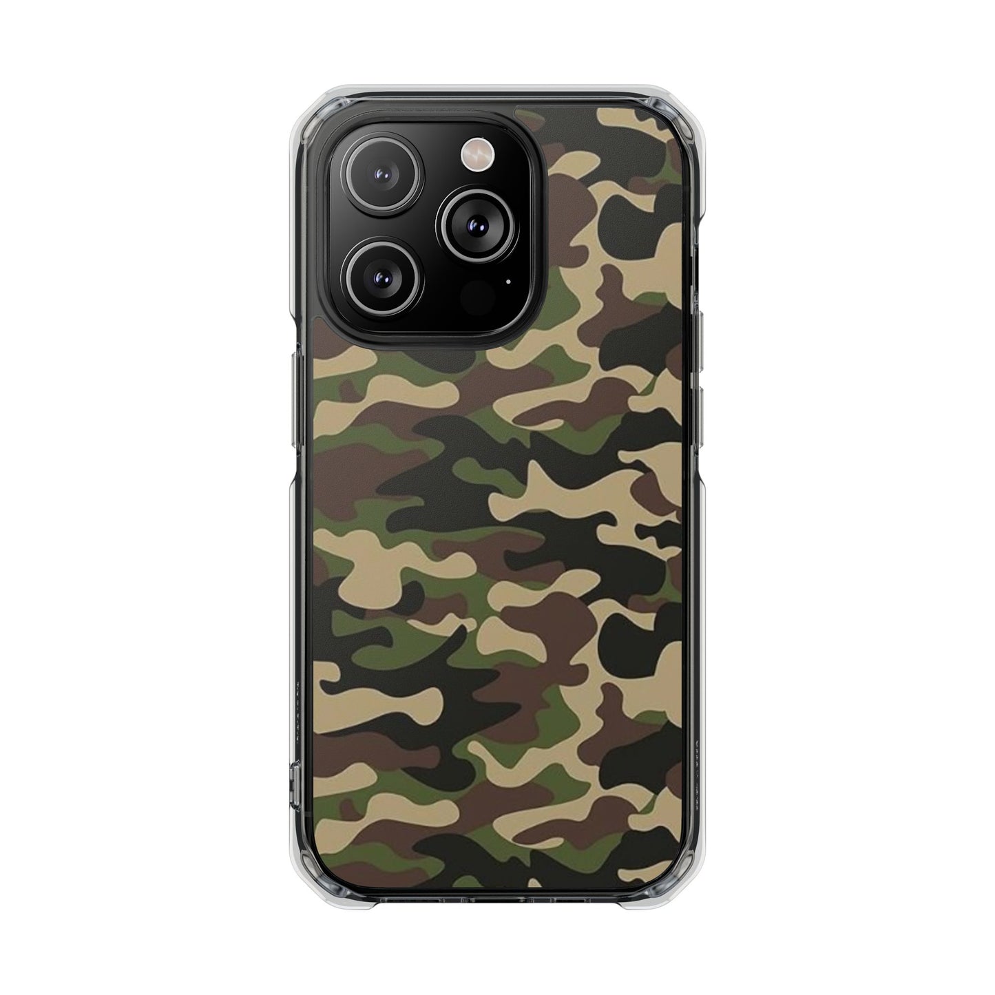 Camouflage Magnetic Clear Phone Case