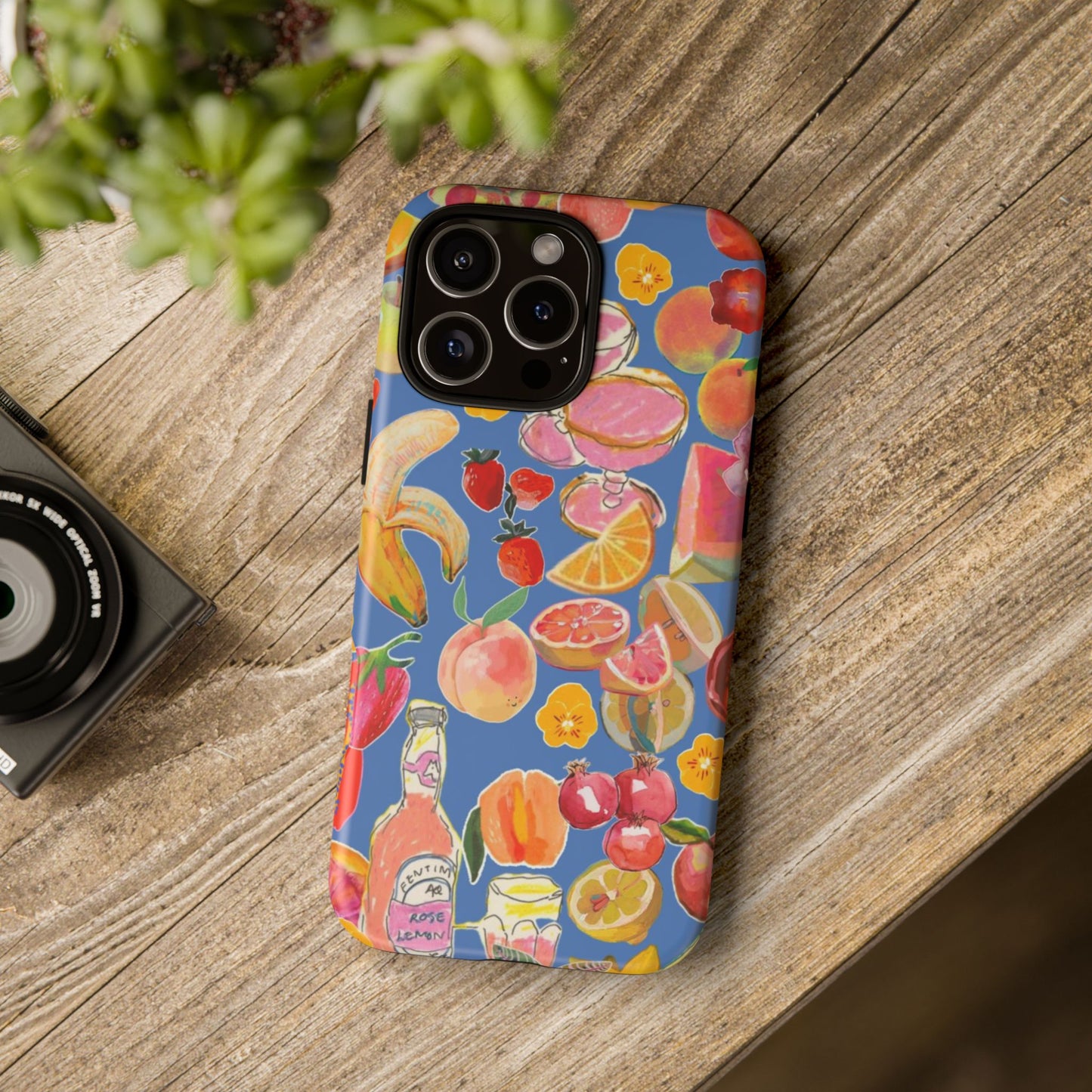 Colorful Fruit Collage Phone Case