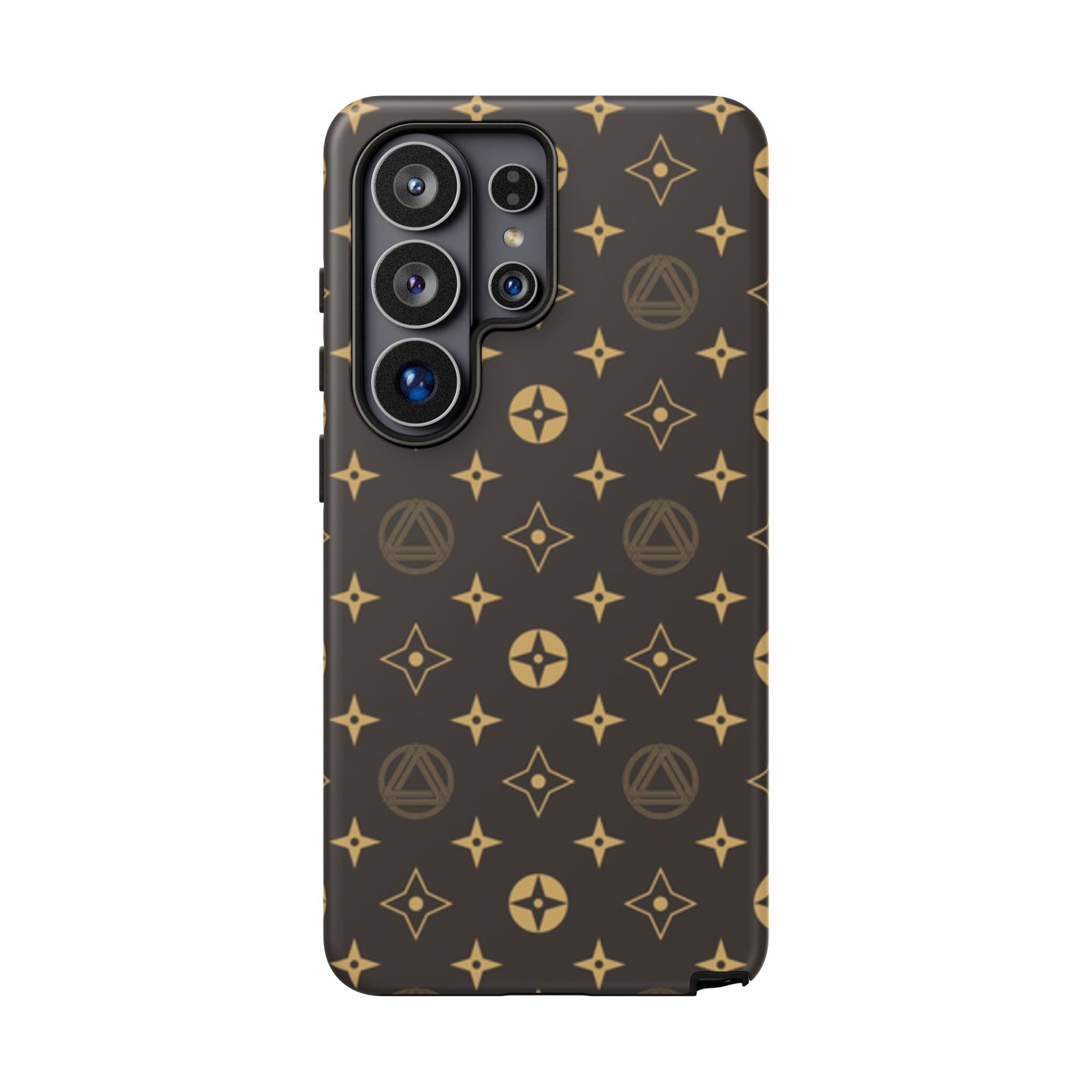 Stylish Phone Case with Abstract Gold Pattern