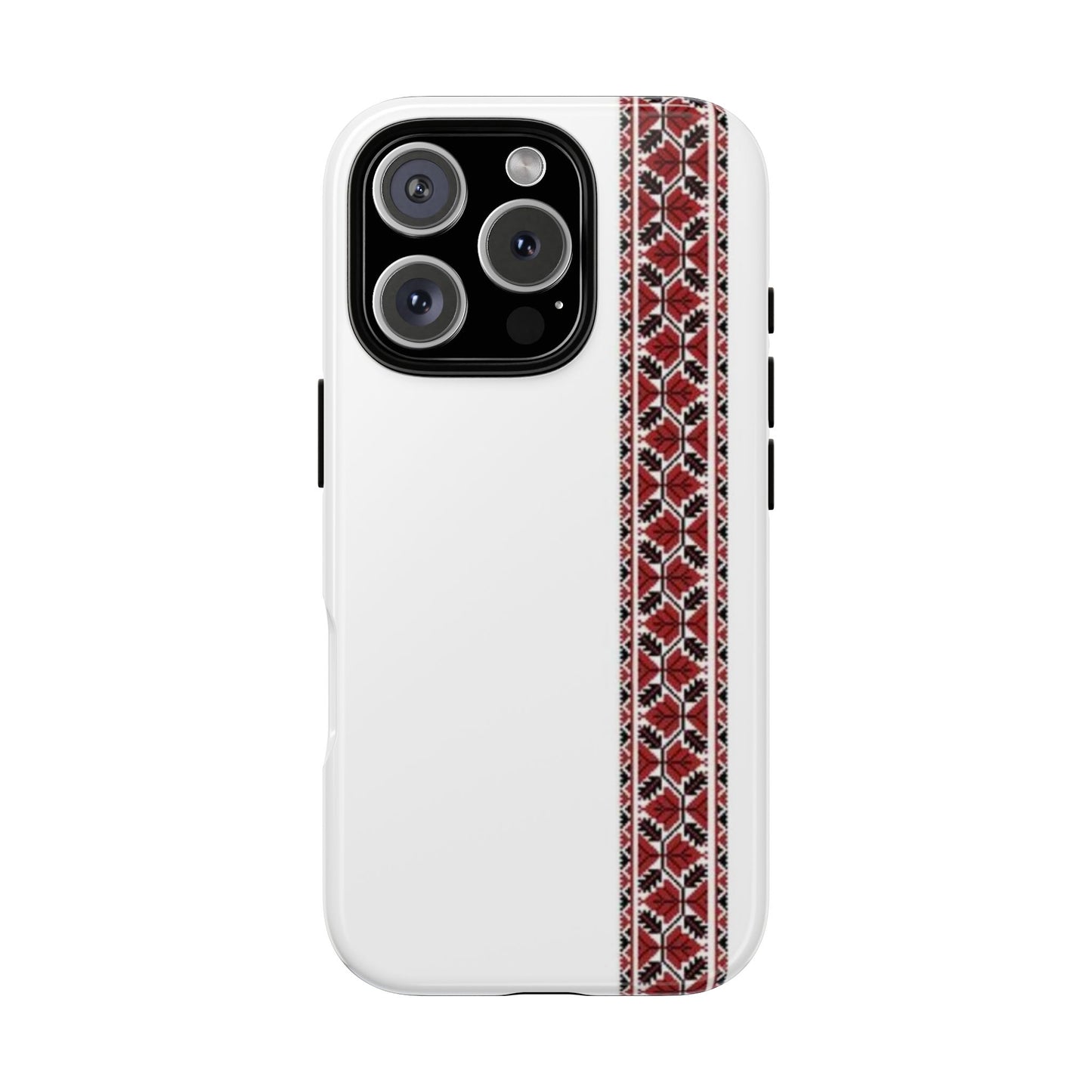 Palestinian Tatreez White/Red
