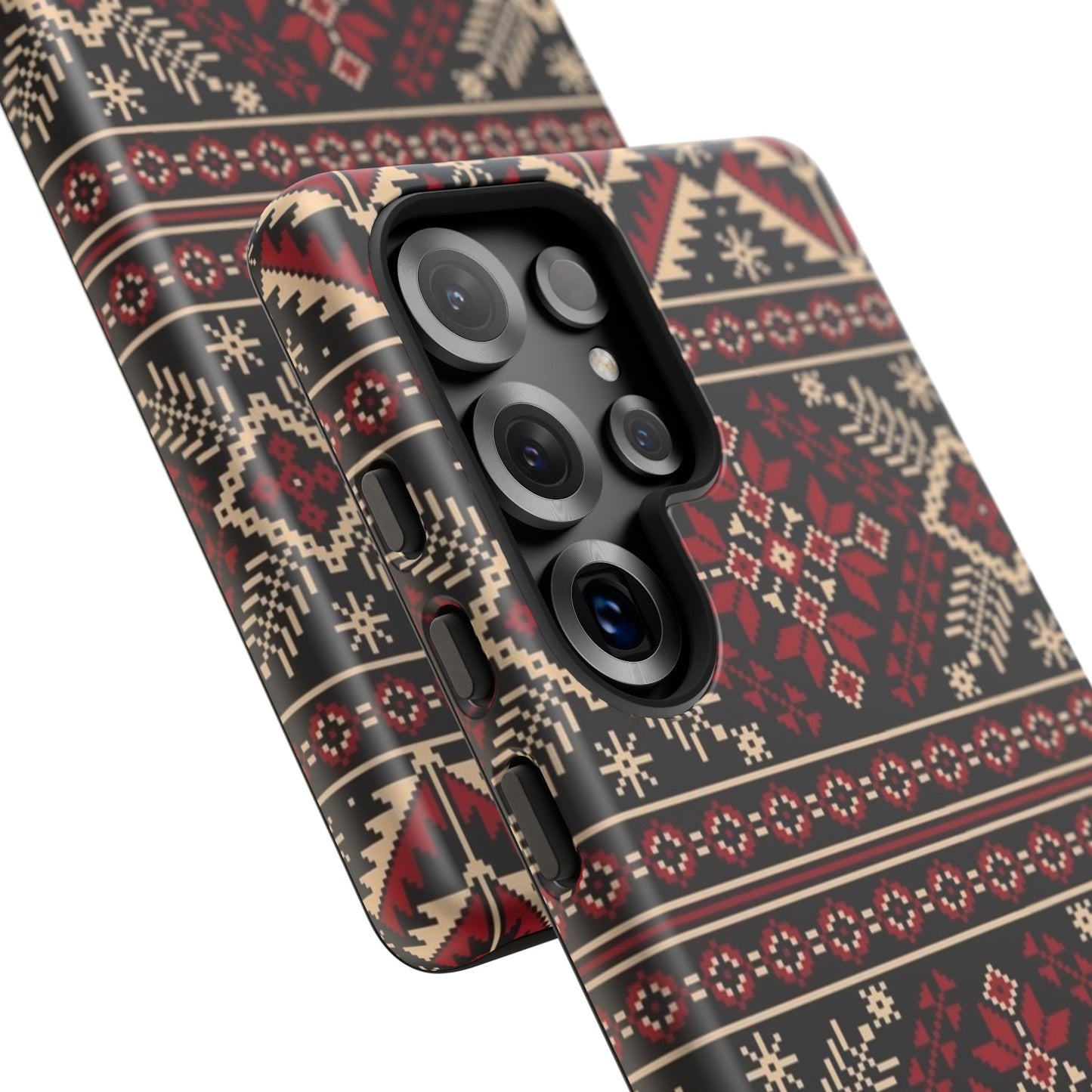 Palestinian Tatreez Black/Red/White