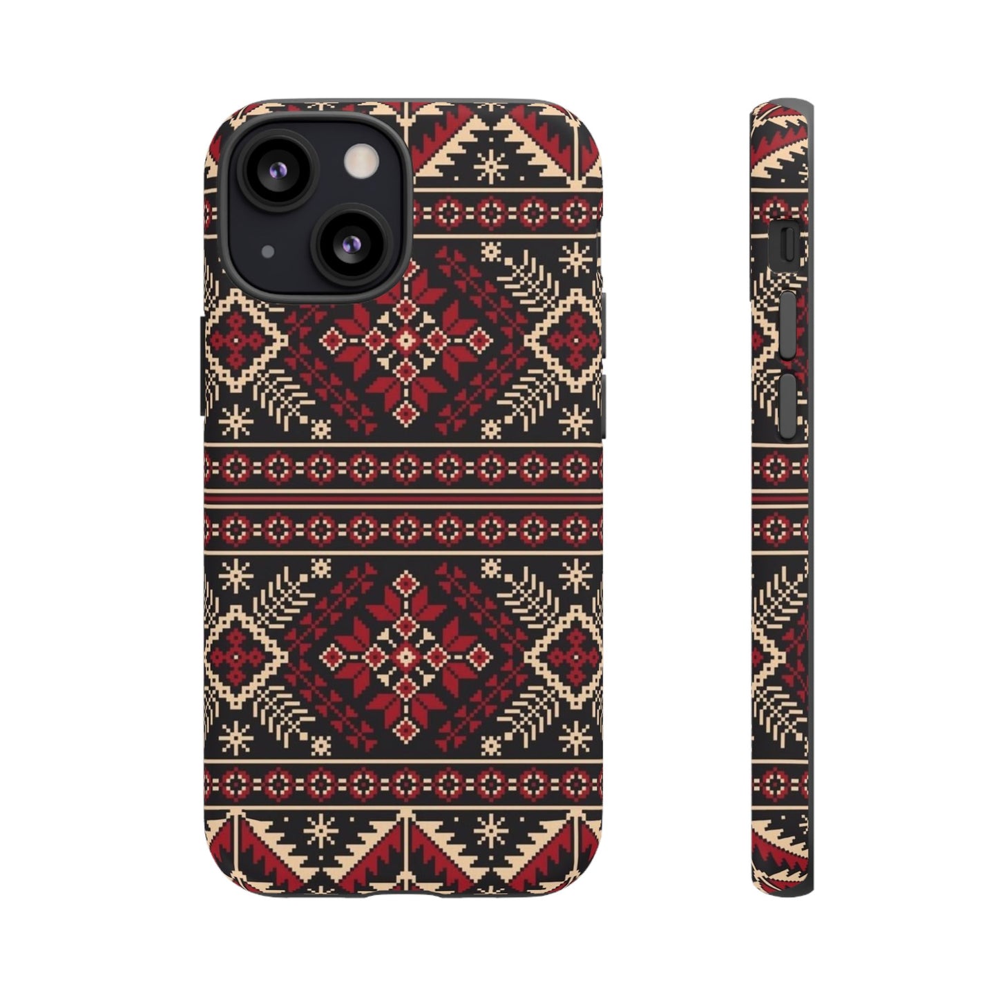 Palestinian Tatreez Black/Red/White