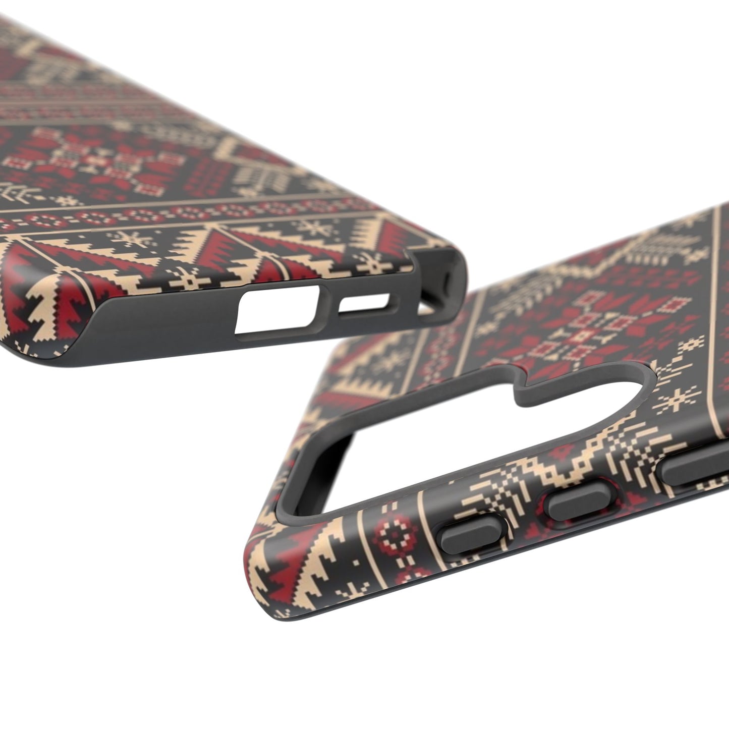 Palestinian Tatreez Black/Red/White