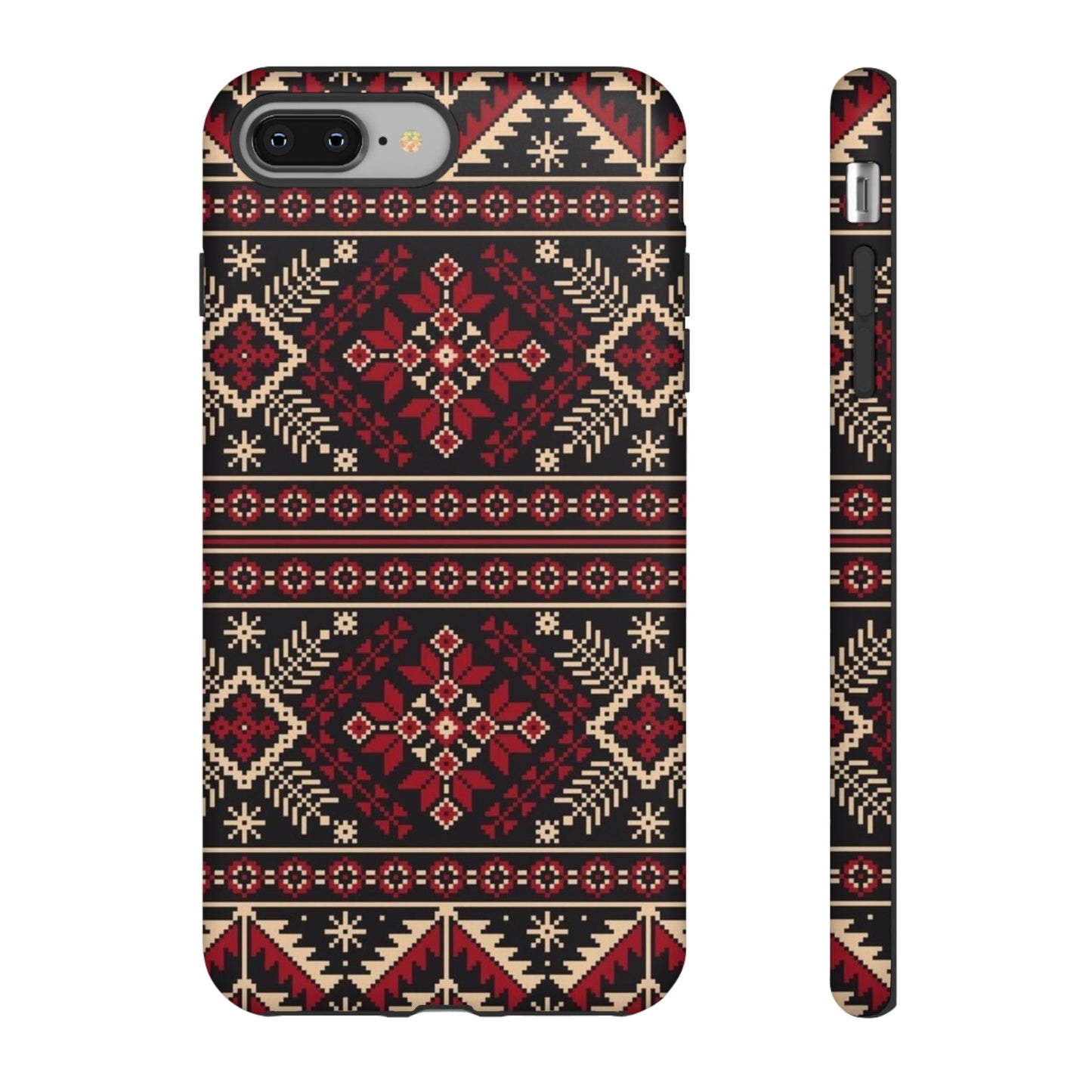 Palestinian Tatreez Black/Red/White