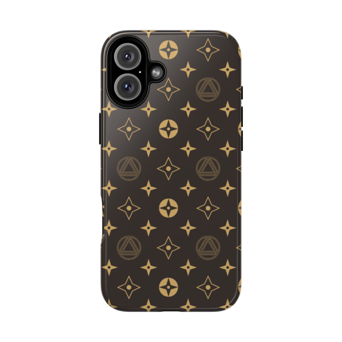 Stylish Phone Case with Abstract Gold Pattern