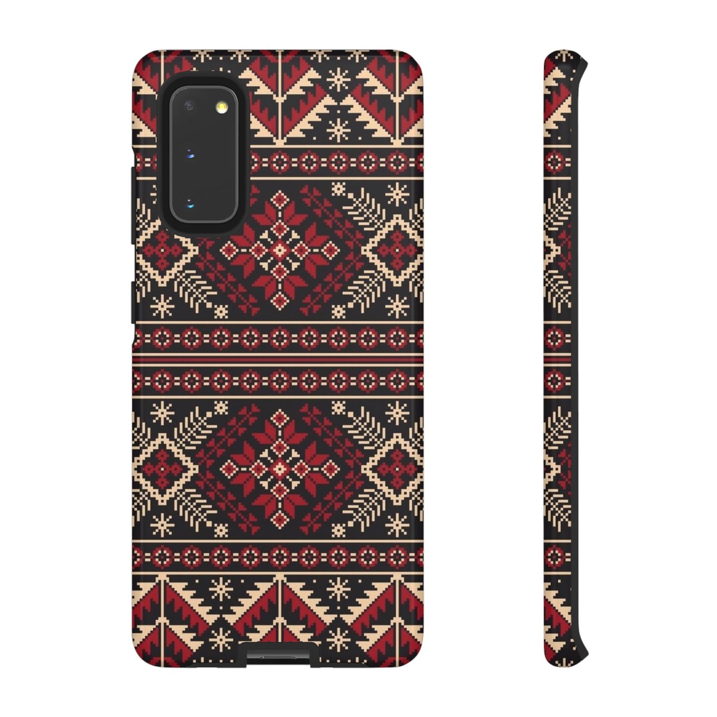 Palestinian Tatreez Black/Red/White