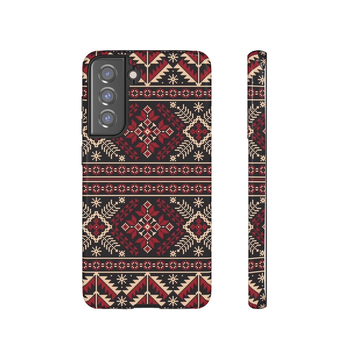 Palestinian Tatreez Black/Red/White
