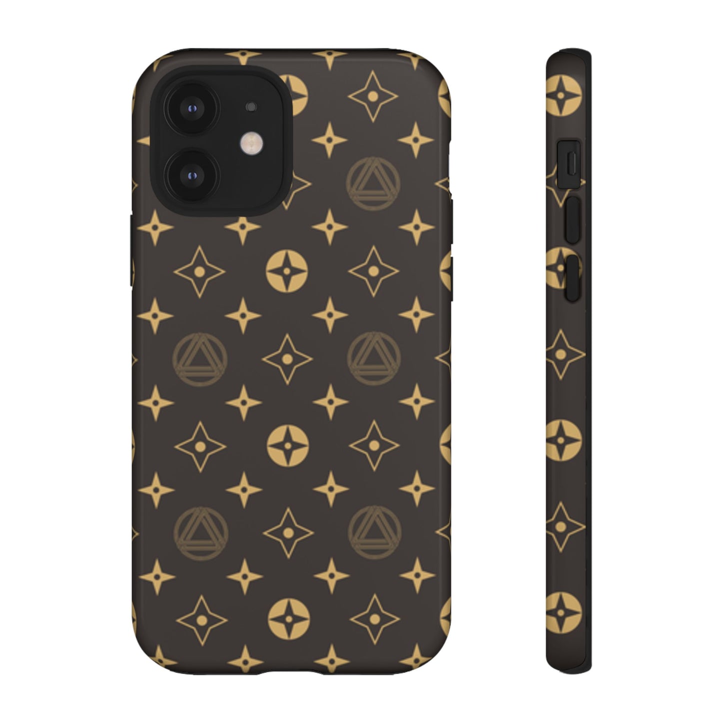 Stylish Phone Case with Abstract Gold Pattern