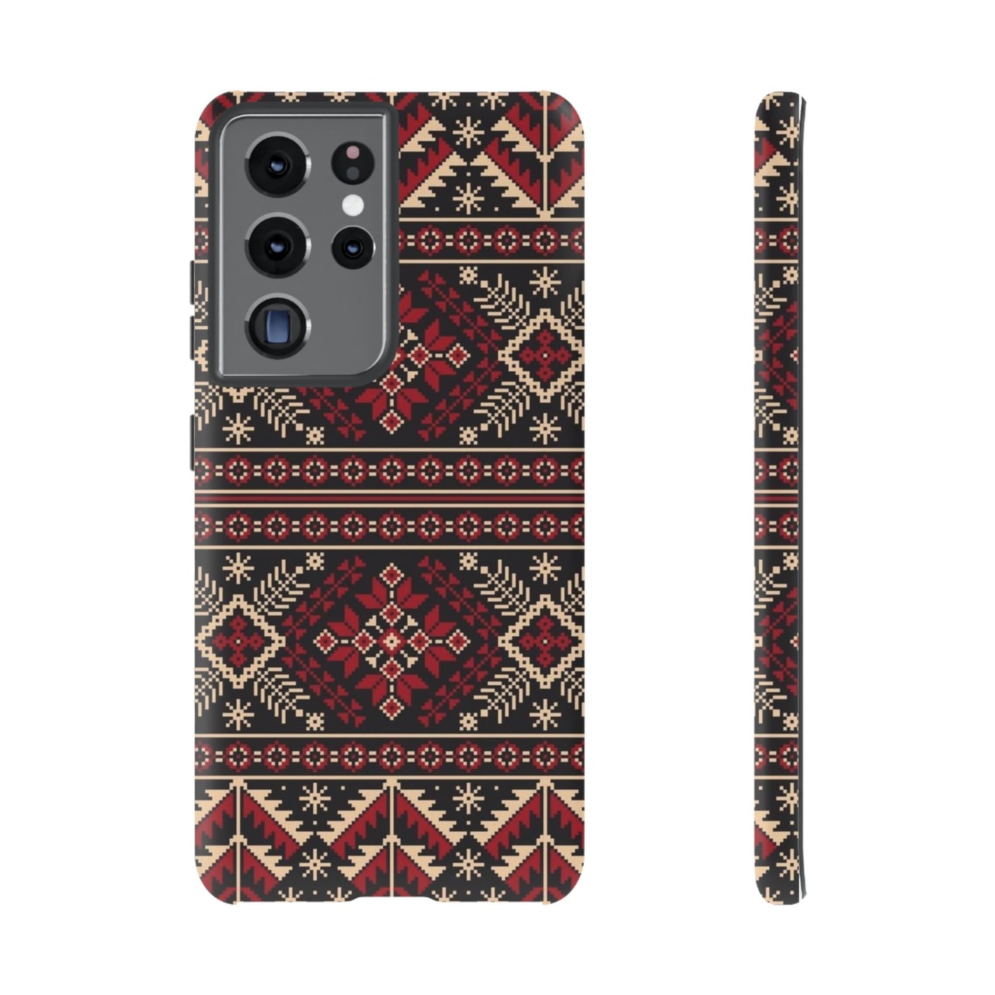 Palestinian Tatreez Black/Red/White