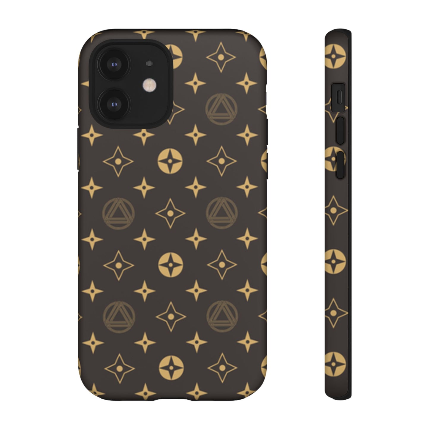 Stylish Phone Case with Abstract Gold Pattern