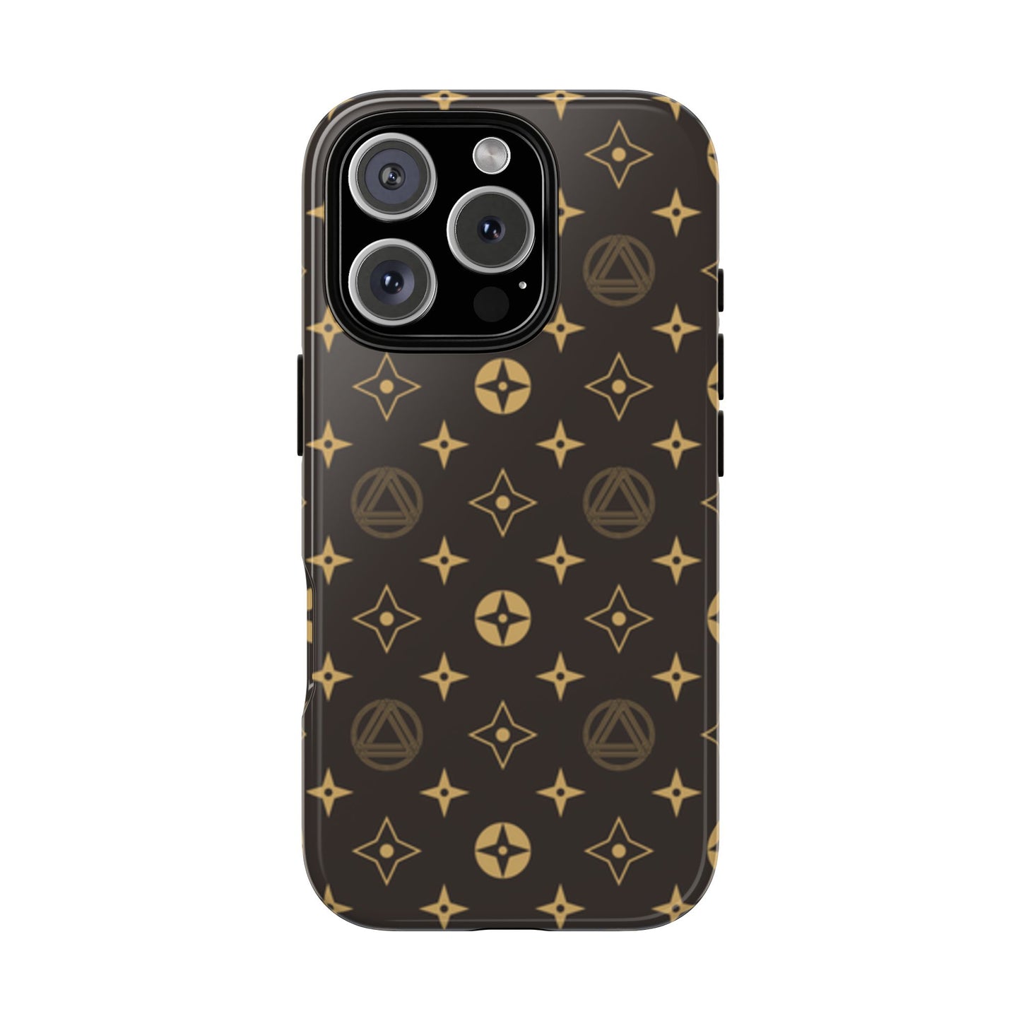 Stylish Phone Case with Abstract Gold Pattern