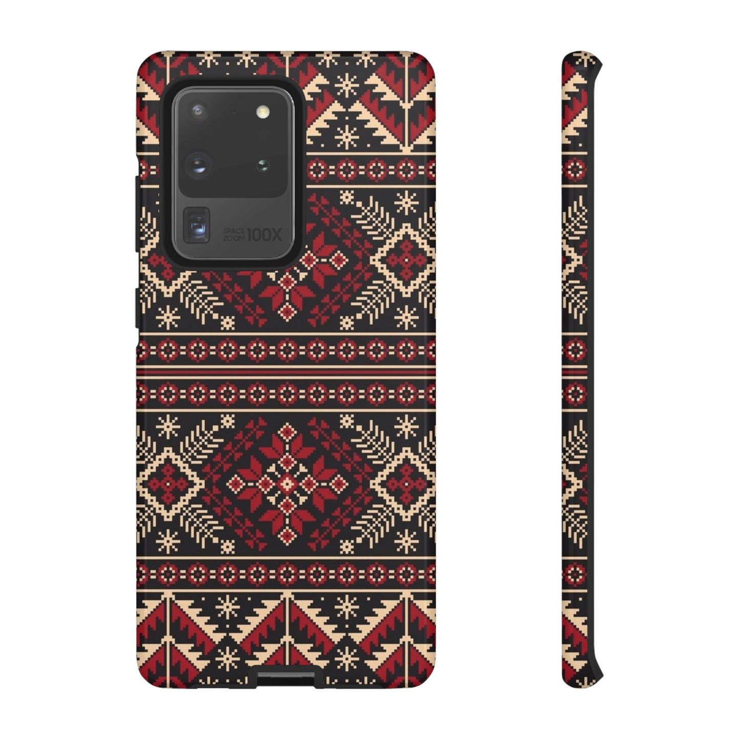 Palestinian Tatreez Black/Red/White