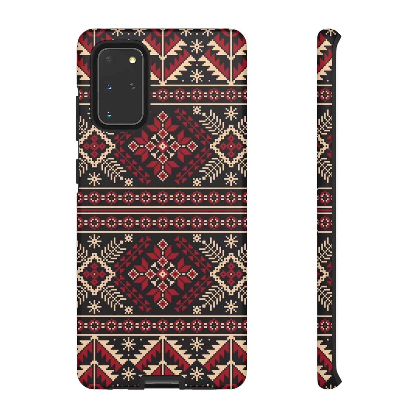 Palestinian Tatreez Black/Red/White