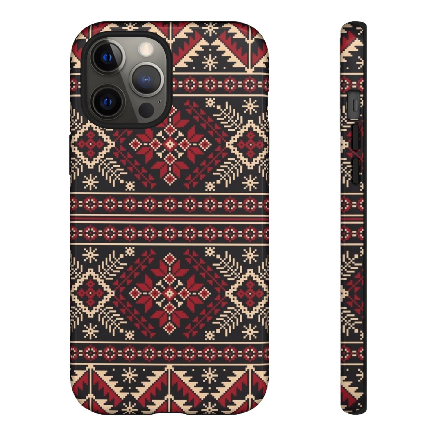 Palestinian Tatreez Black/Red/White