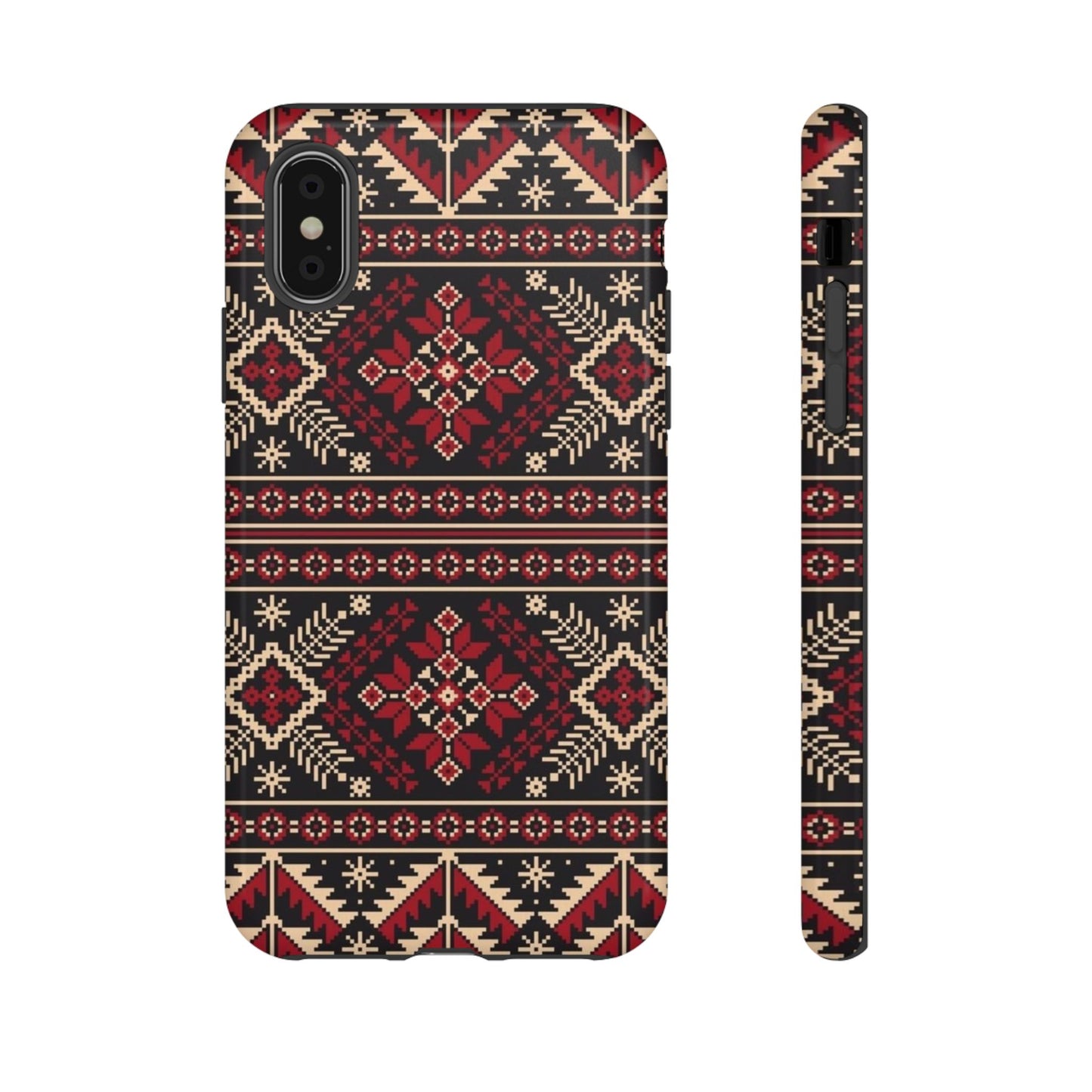 Palestinian Tatreez Black/Red/White