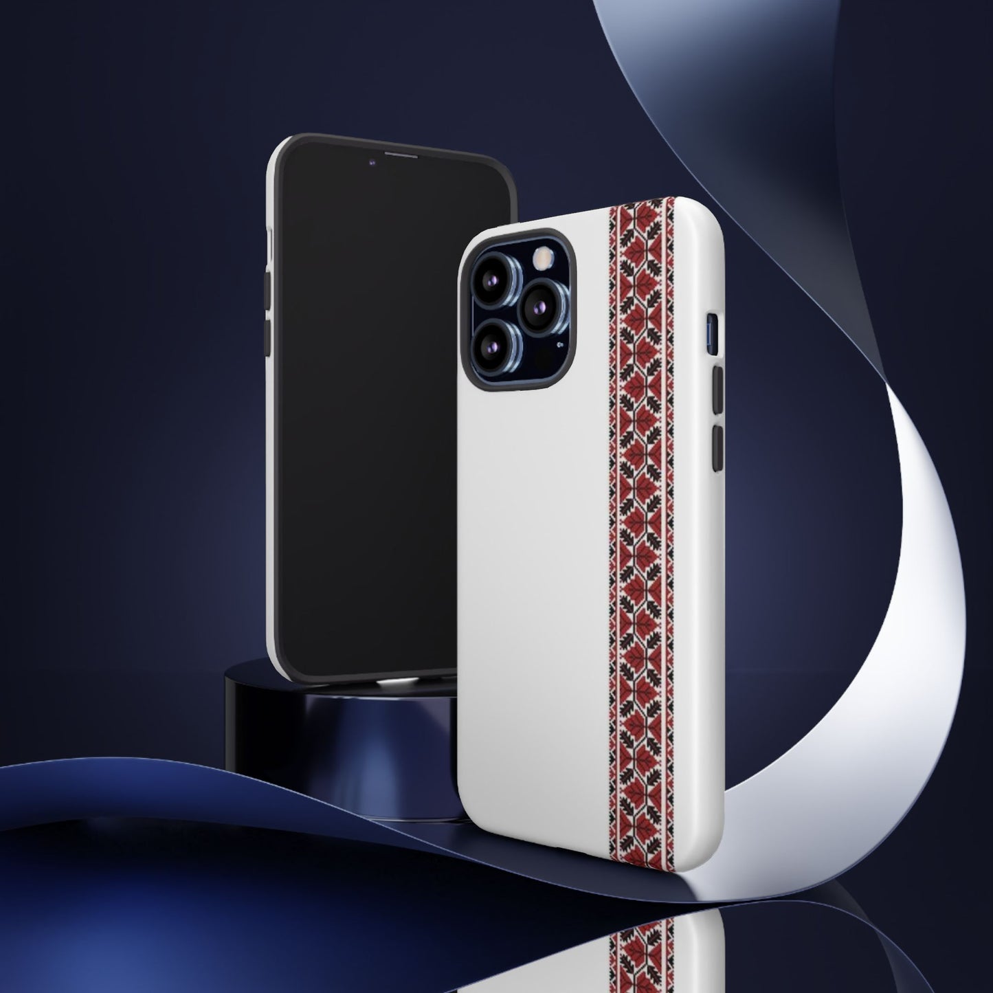 Palestinian Tatreez White/Red