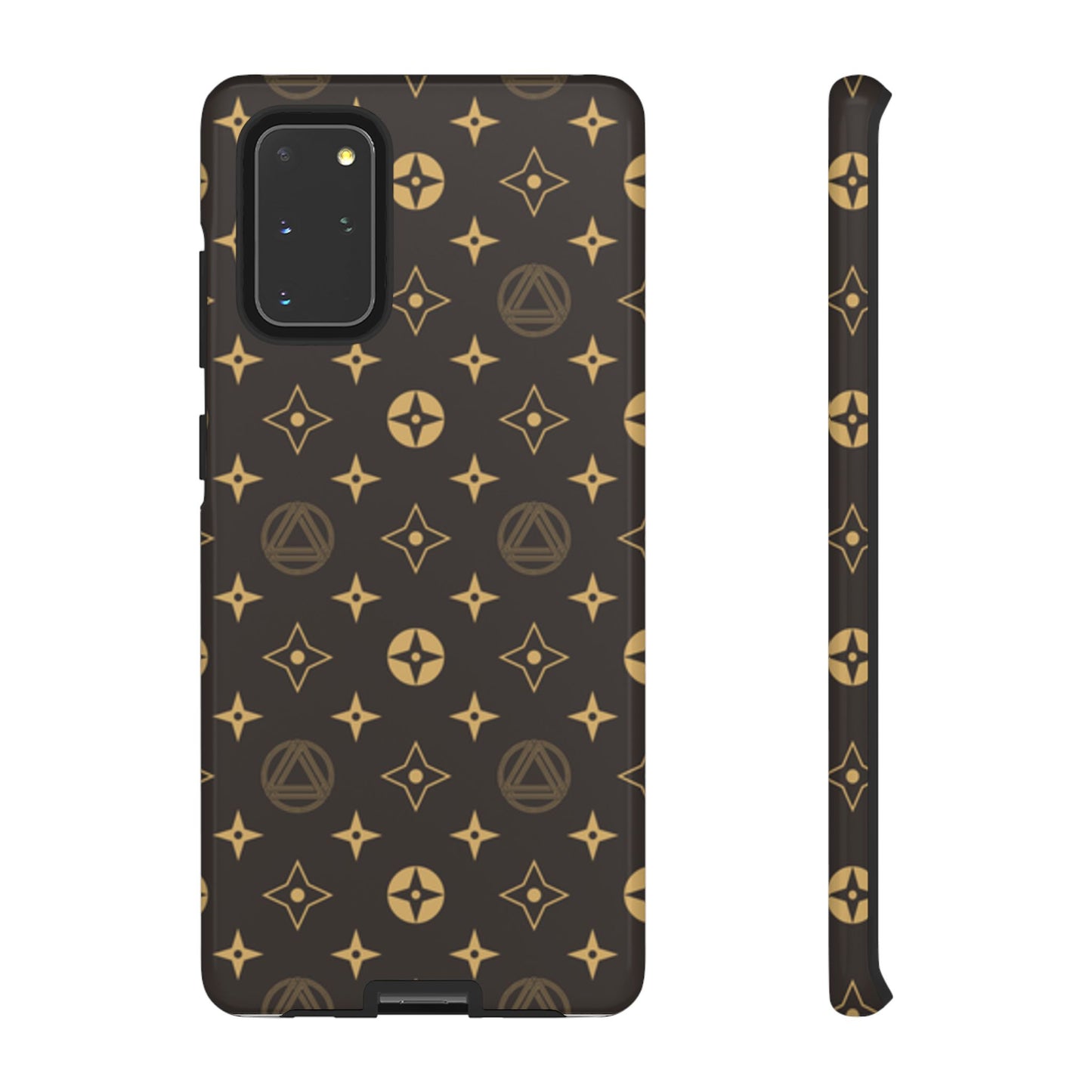 Stylish Phone Case with Abstract Gold Pattern