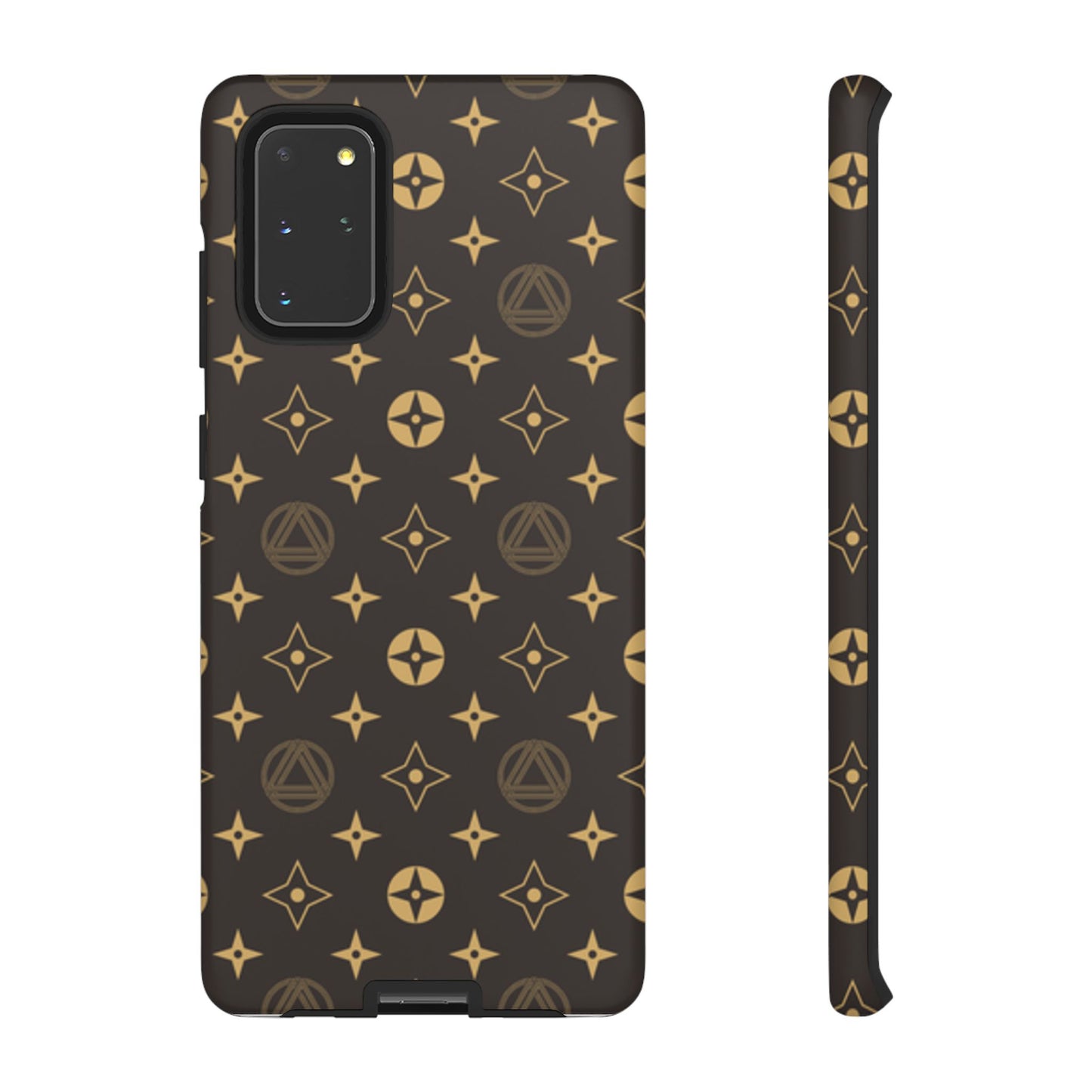 Stylish Phone Case with Abstract Gold Pattern
