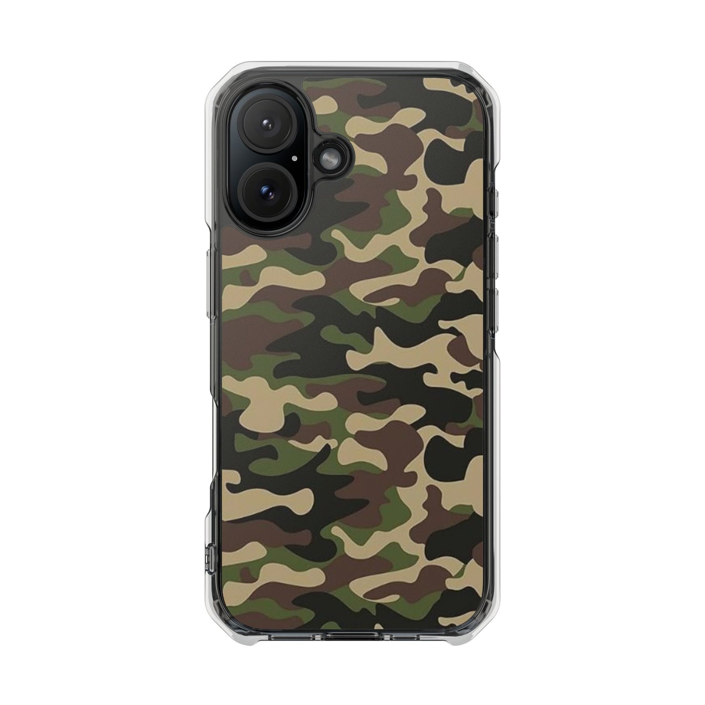 Camouflage Magnetic Clear Phone Case