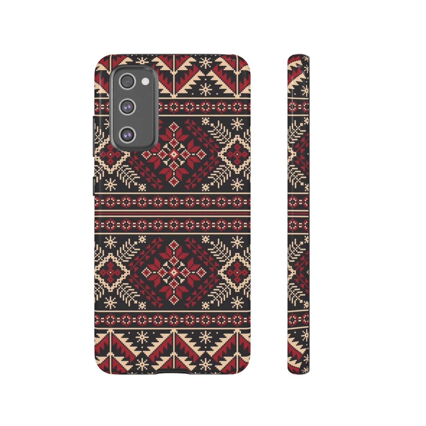 Palestinian Tatreez Black/Red/White