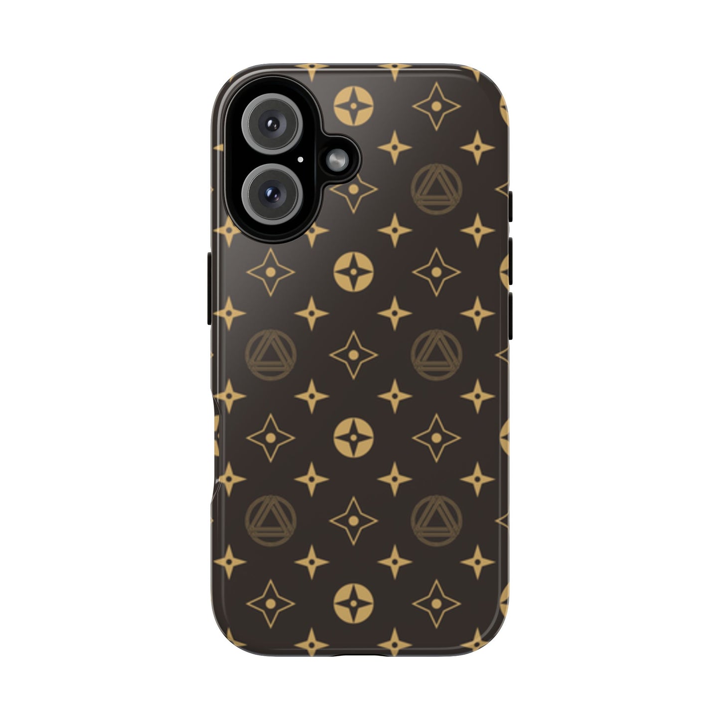 Stylish Phone Case with Abstract Gold Pattern