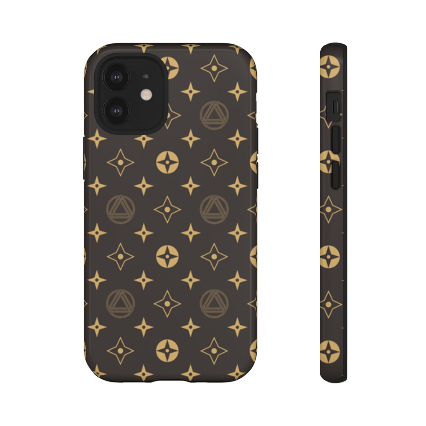 Stylish Phone Case with Abstract Gold Pattern