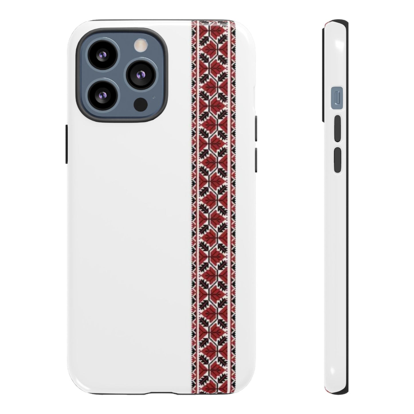 Palestinian Tatreez White/Red
