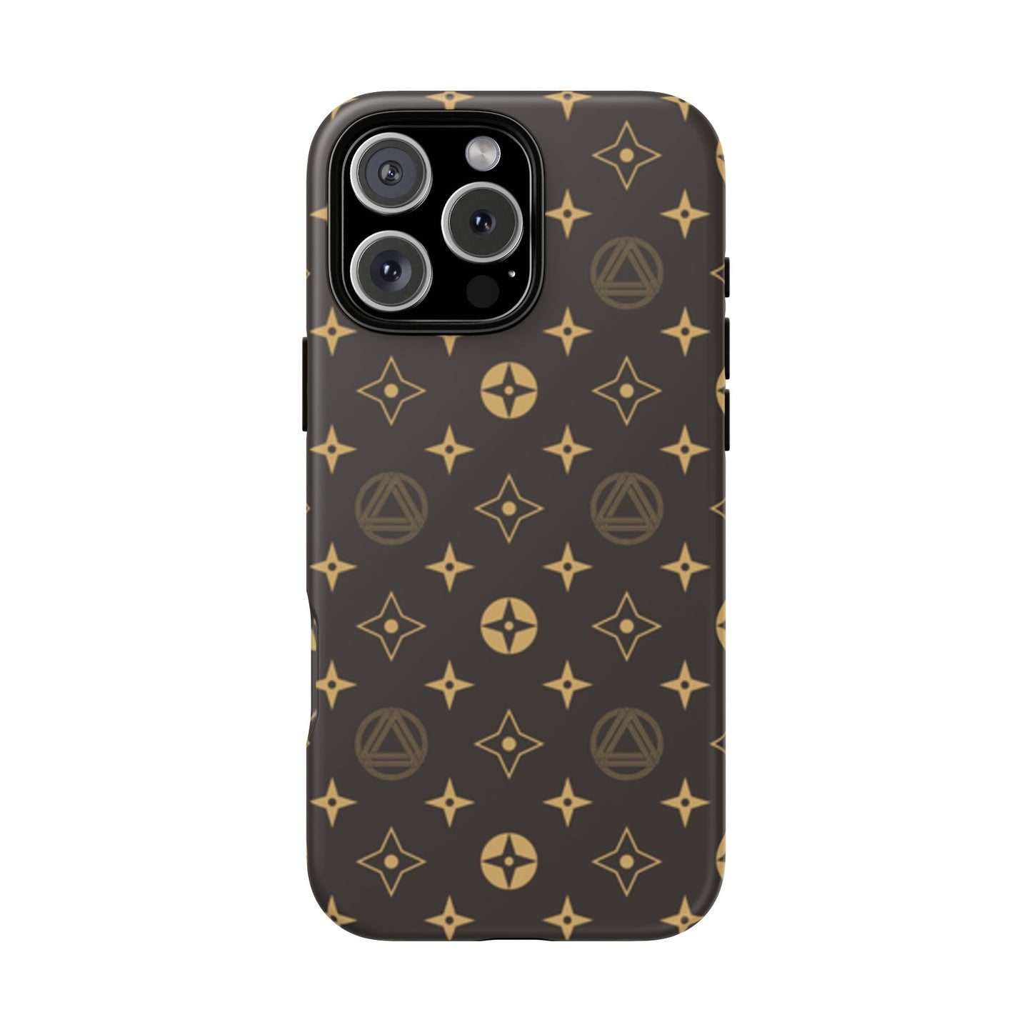 Stylish Phone Case with Abstract Gold Pattern