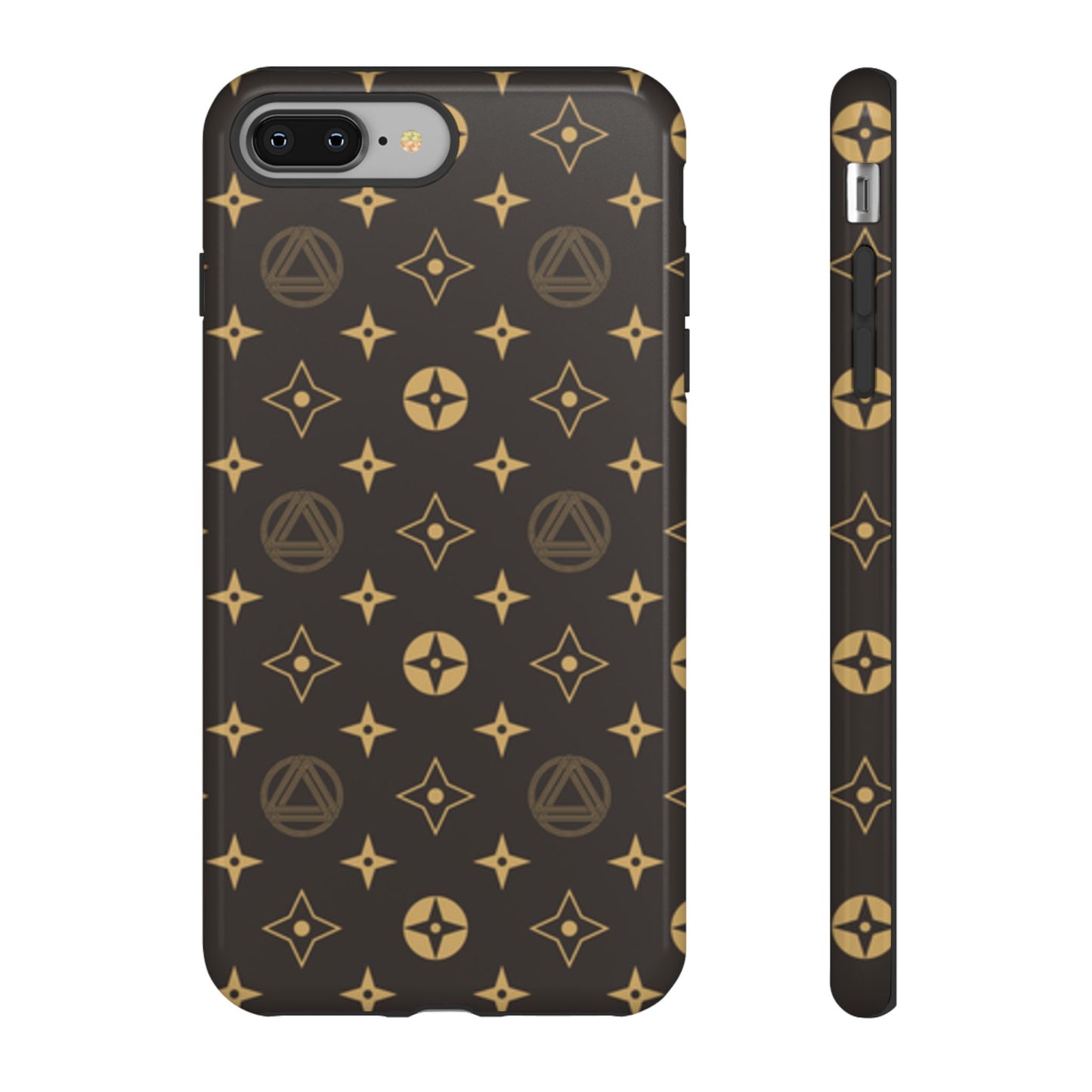 Stylish Phone Case with Abstract Gold Pattern