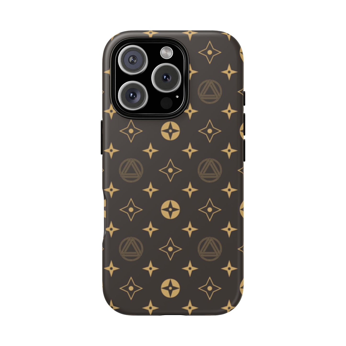 Stylish Phone Case with Abstract Gold Pattern