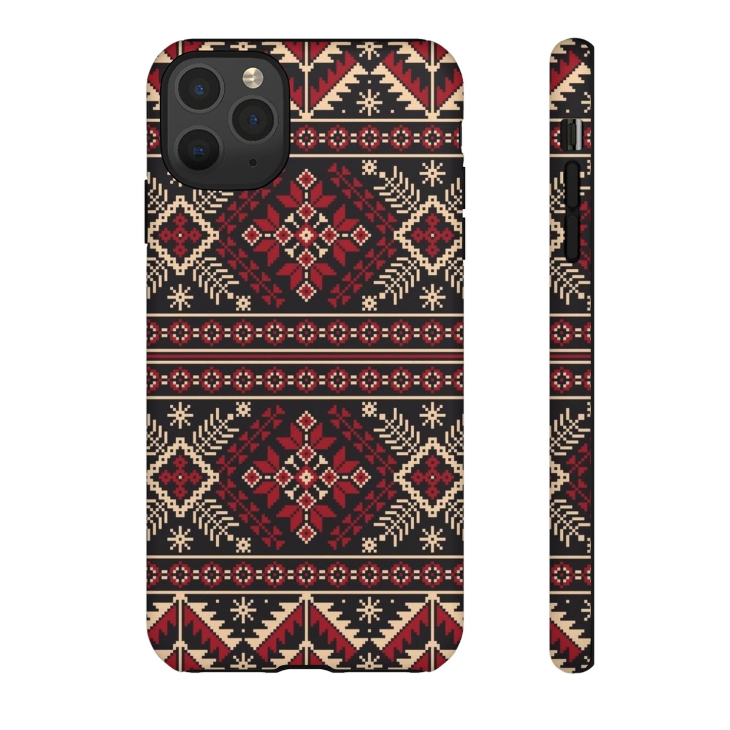 Palestinian Tatreez Black/Red/White