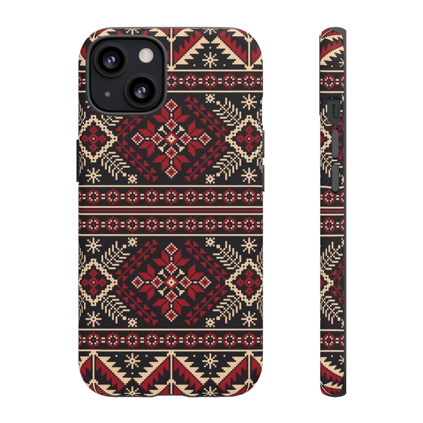 Palestinian Tatreez Black/Red/White
