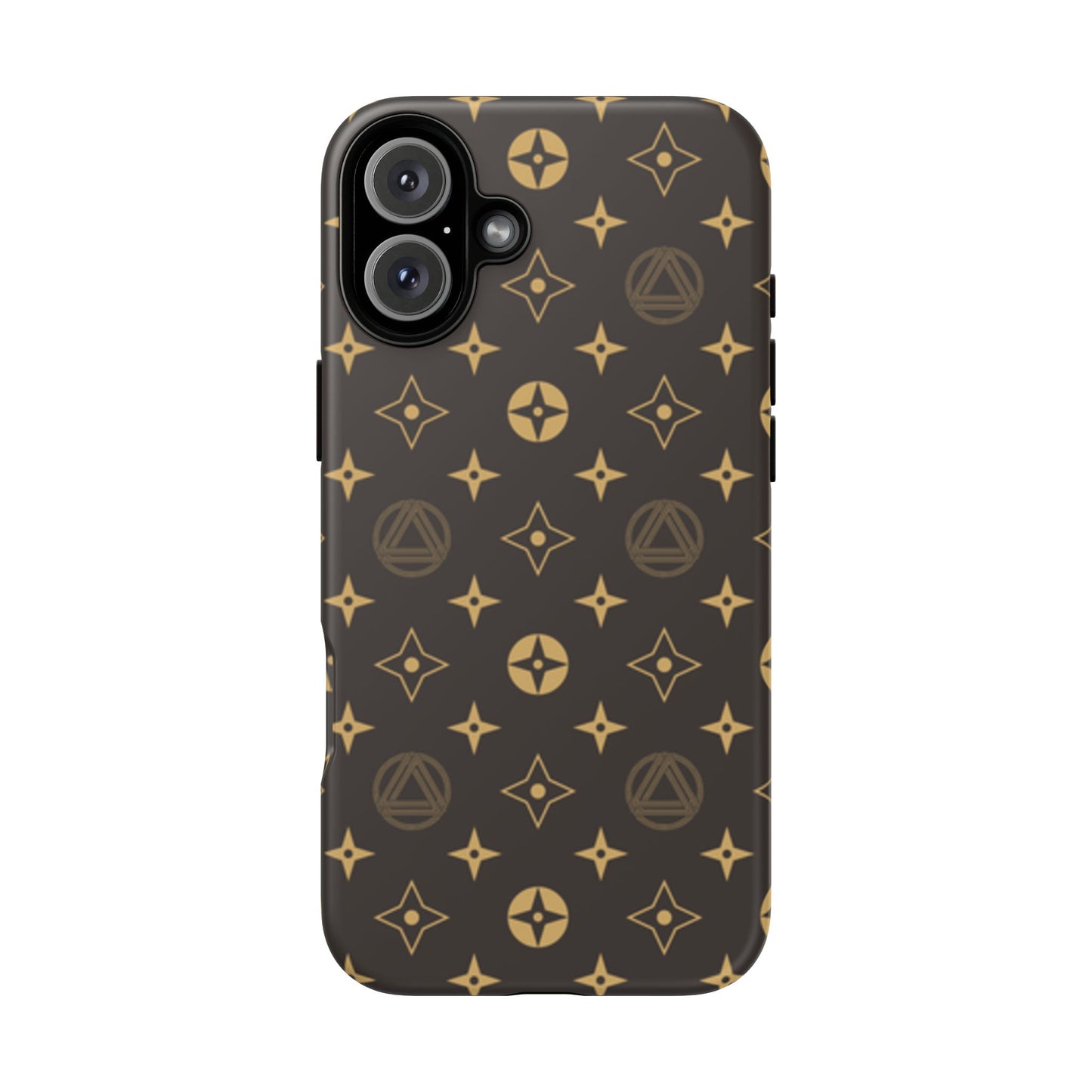 Stylish Phone Case with Abstract Gold Pattern