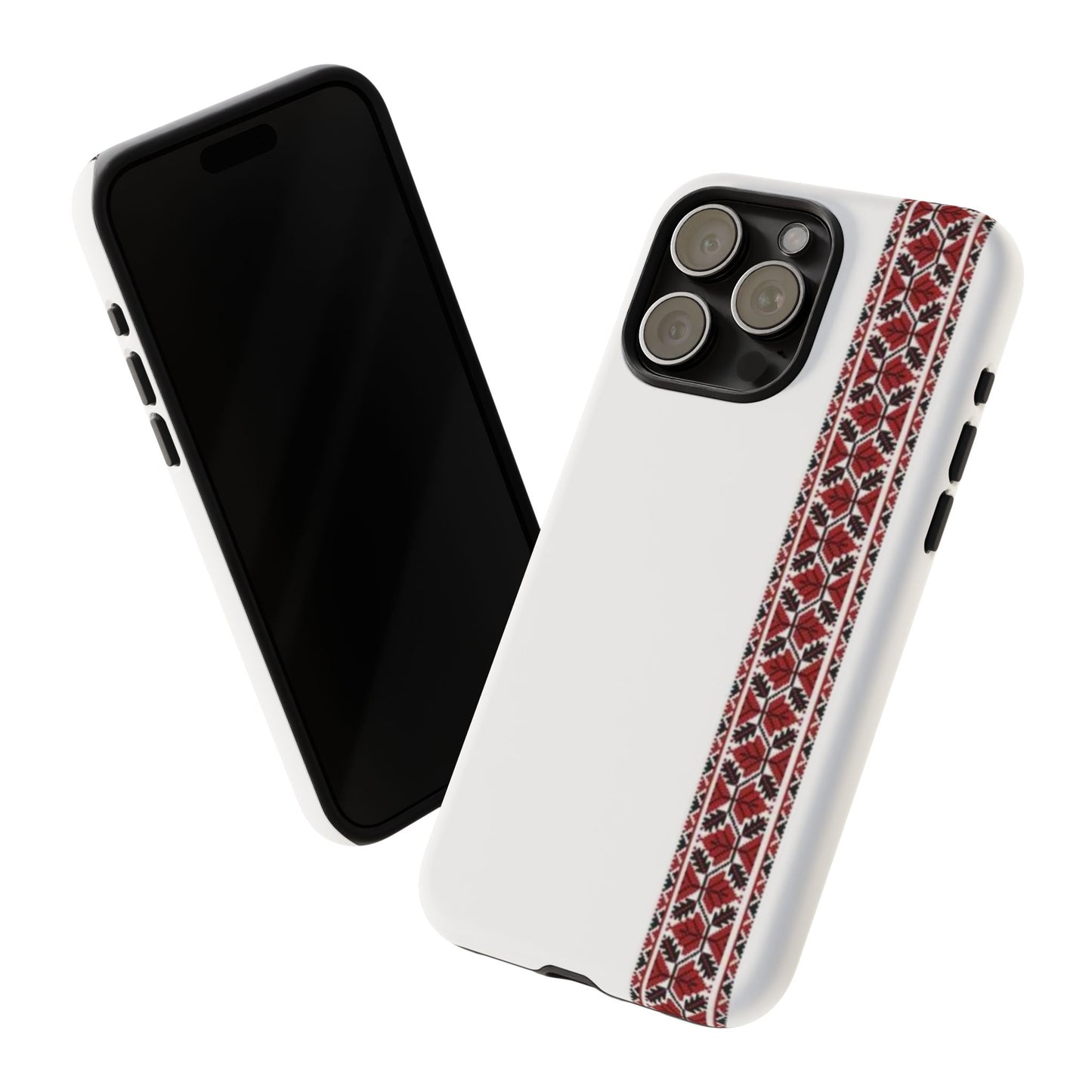 Palestinian Tatreez White/Red