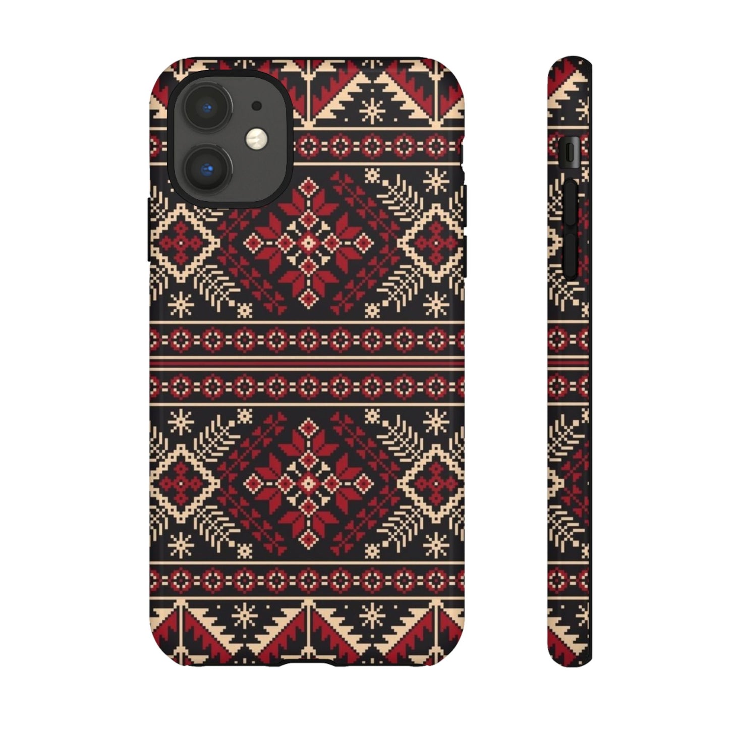 Palestinian Tatreez Black/Red/White