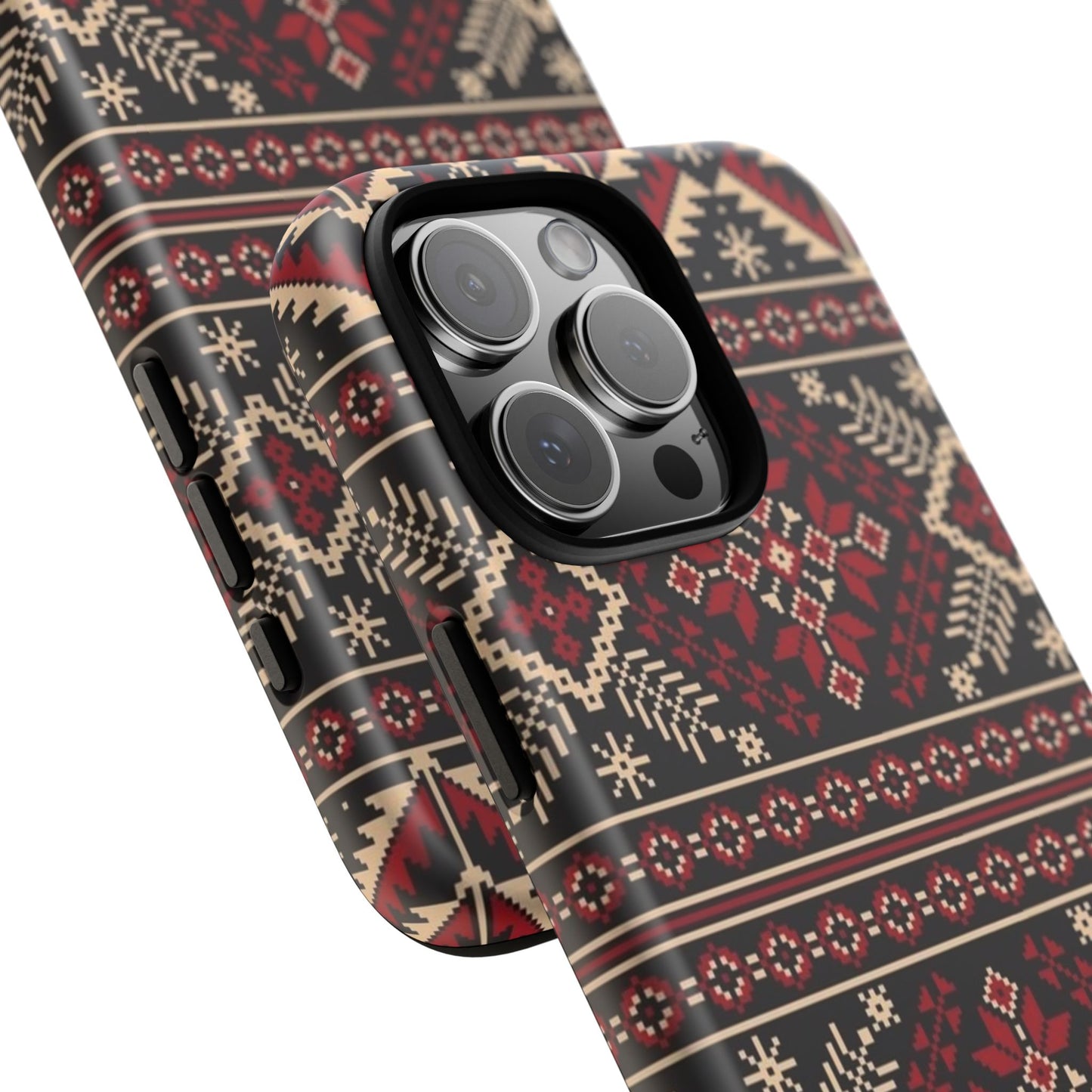 Palestinian Tatreez Black/Red/White